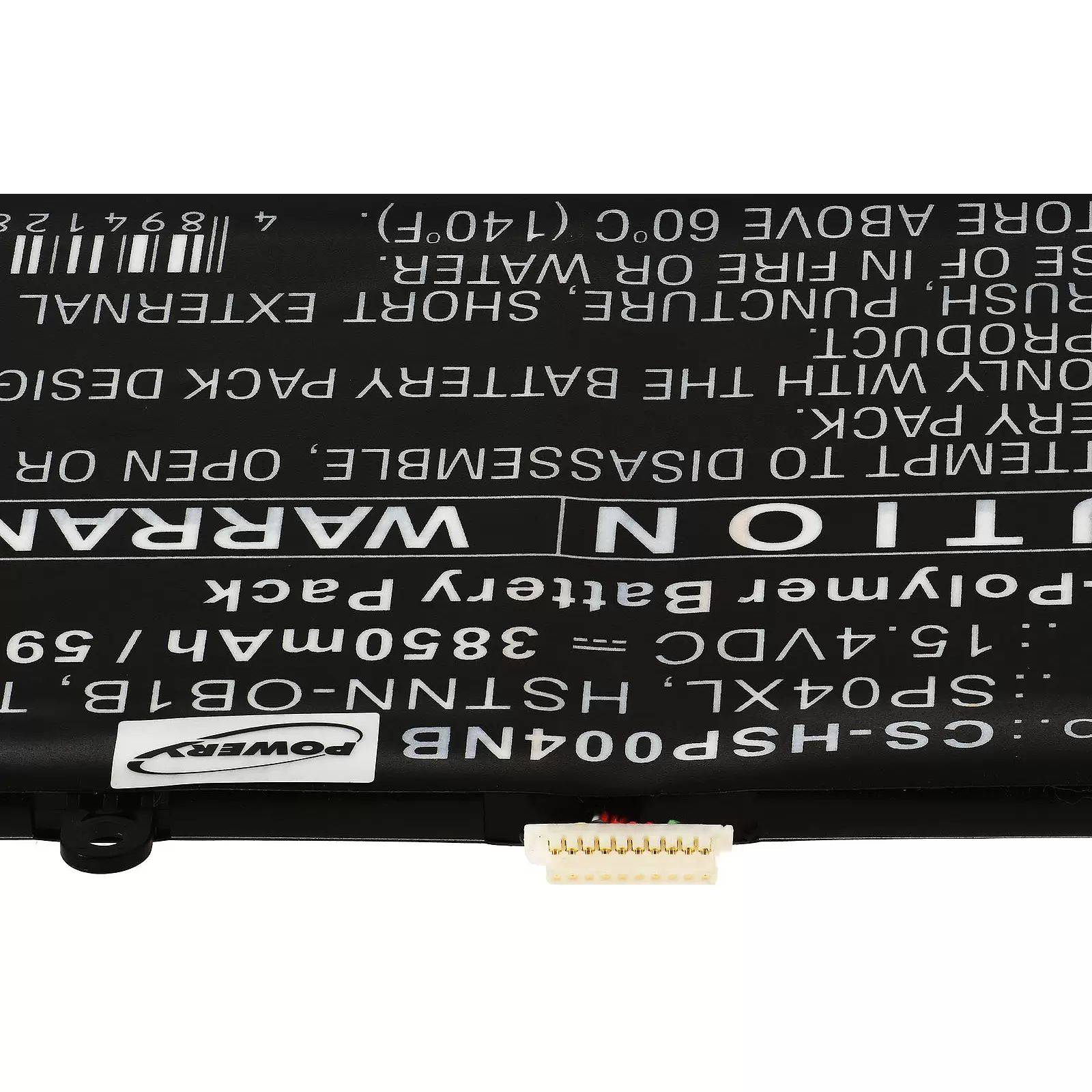 Akku für Laptop HP Spectre X360 13-AP0109ng / X360 13-AP0312ng / Typ L28538-AC1 / SP04XL - 15,4V - 3850 mAh