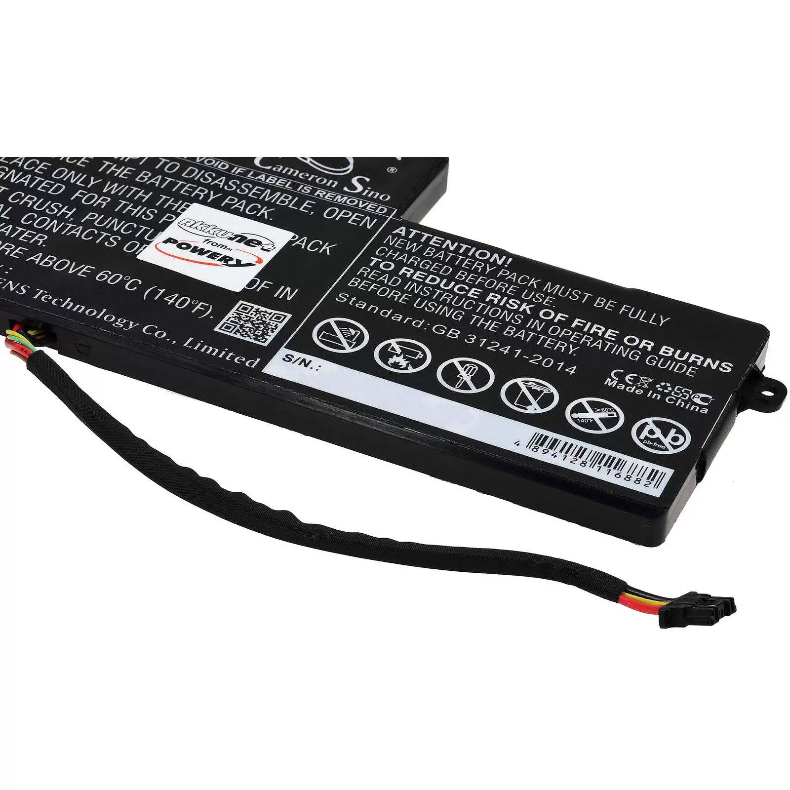 Akku passend für Lenovo Thinkpad X240, Thinkpad T440S Serie, Typ 45N1110 (interne Batterie) - 11,4V - 2000 mAh