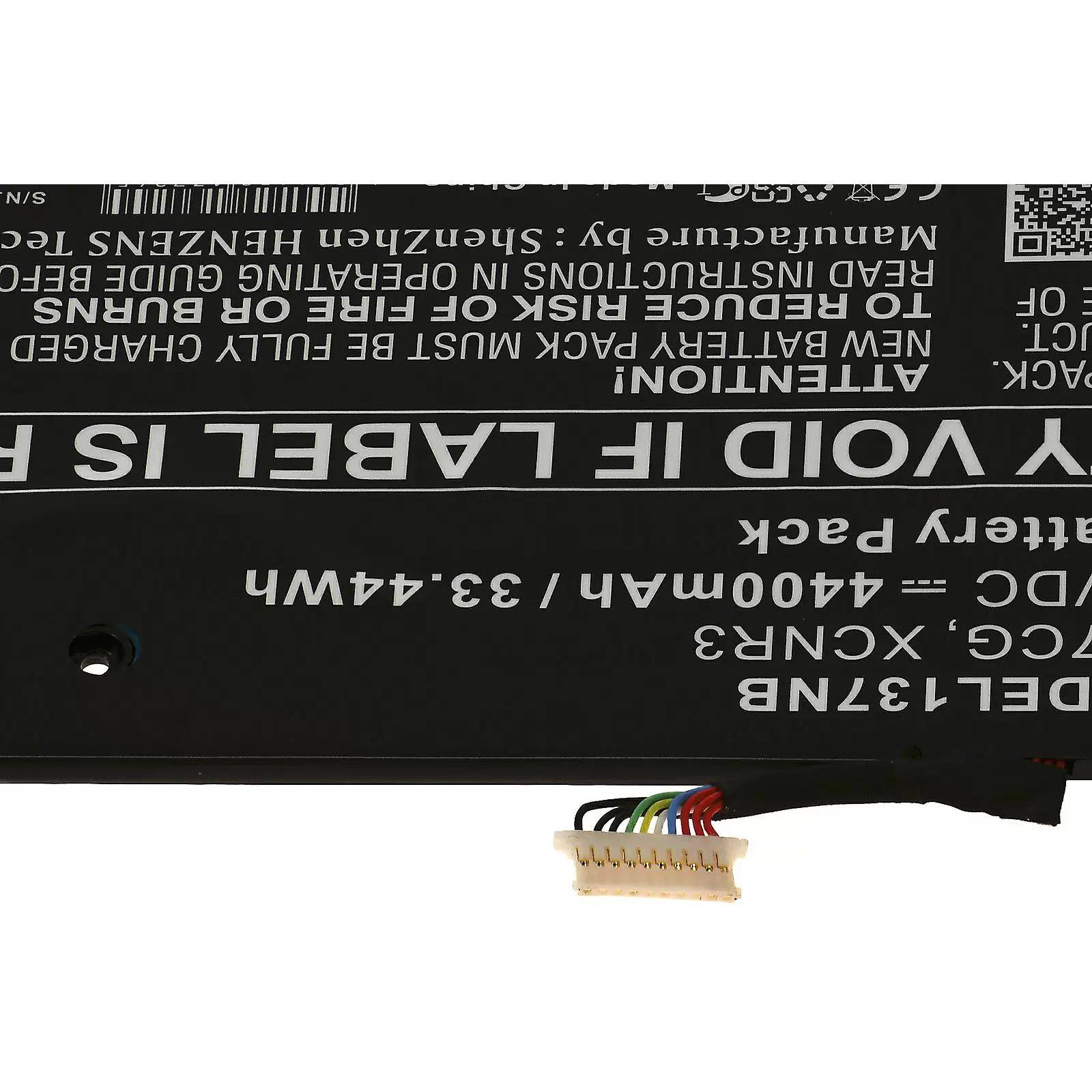 Akku für Laptop Dell Latitude 13 7370 / Typ WY7CG / XCNR3 - 7,6V - 4200 mAh
