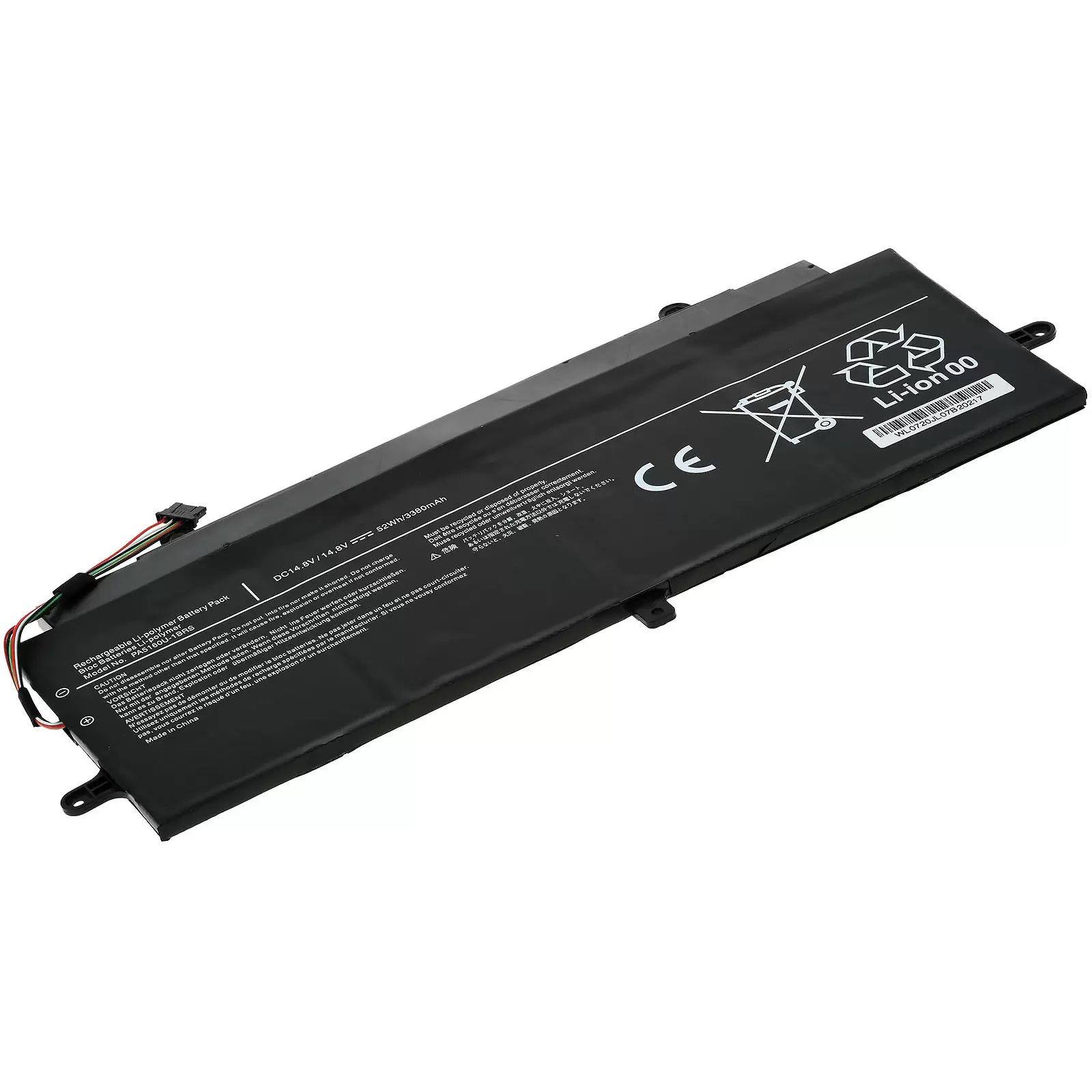 Akku passend für Laptop Toshiba Kirabook 13, KIRA-101, Typ PA5160U-1BRS u.a. - 14,8V - 3500 mAh