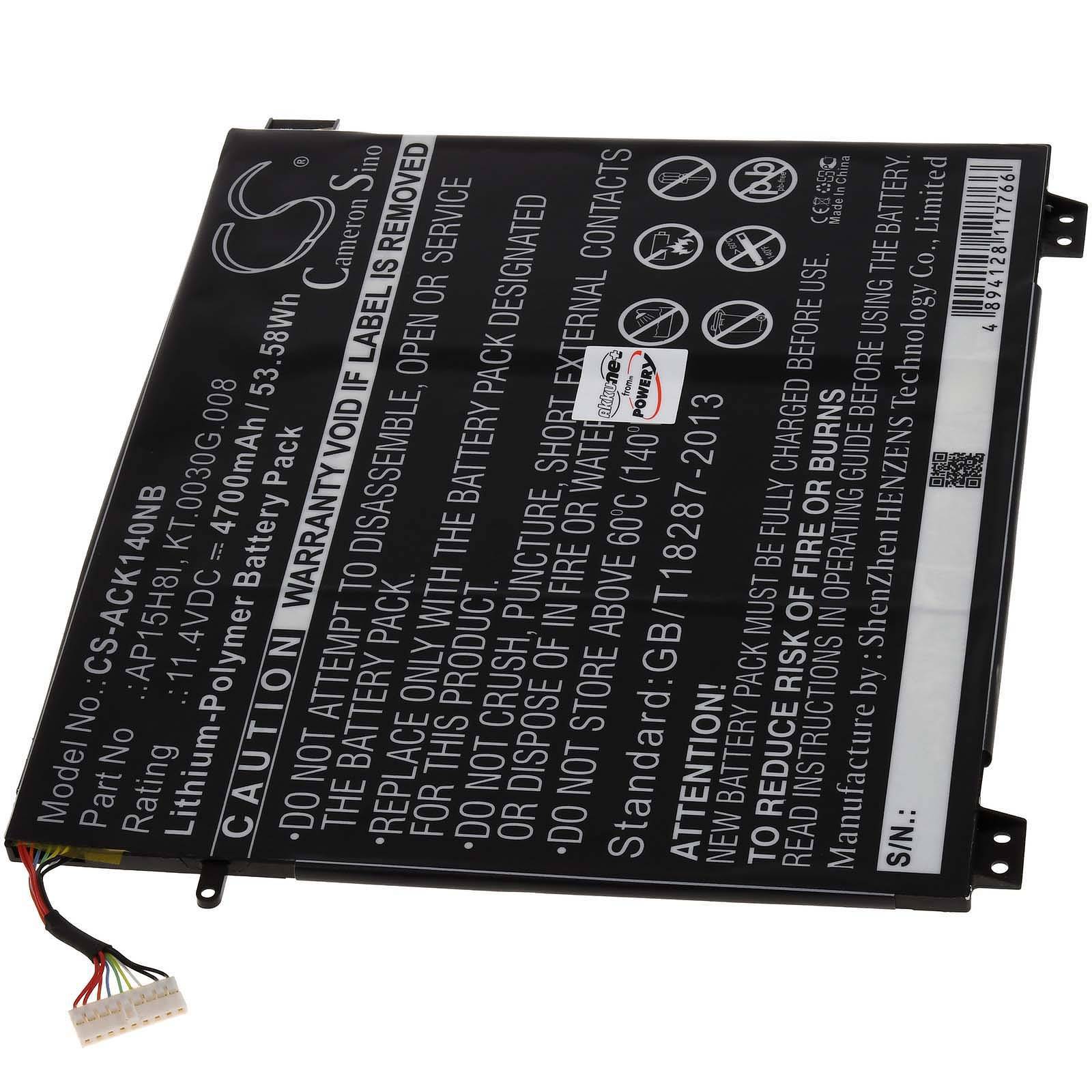 Powery Akku für Acer NX.GMJEK.002 Laptop, 11,4V, Li-Polymer