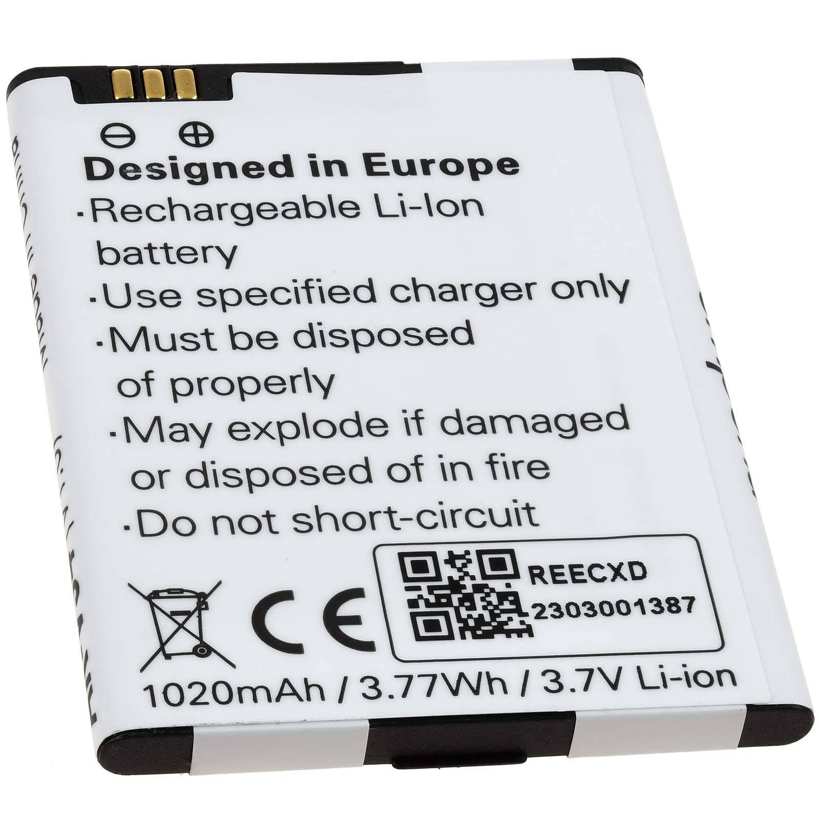 Akku für Emporia V34 / Typ AK-V34, 3,7V, Li-Ion