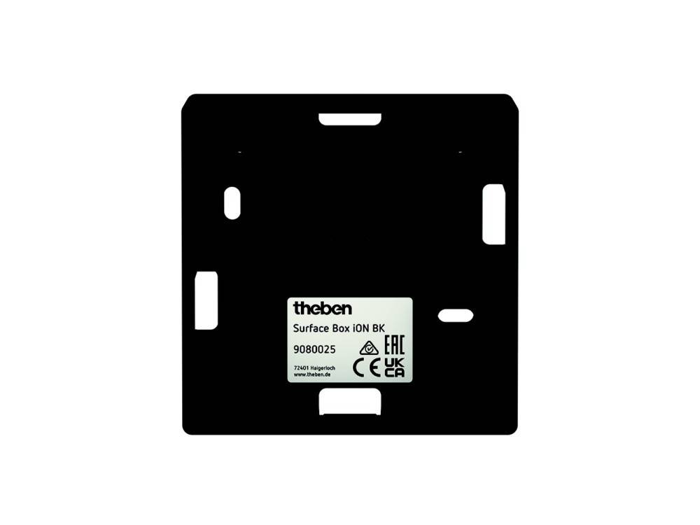 Theben Aufputzgehäuse schwarz Surface Box iON BK