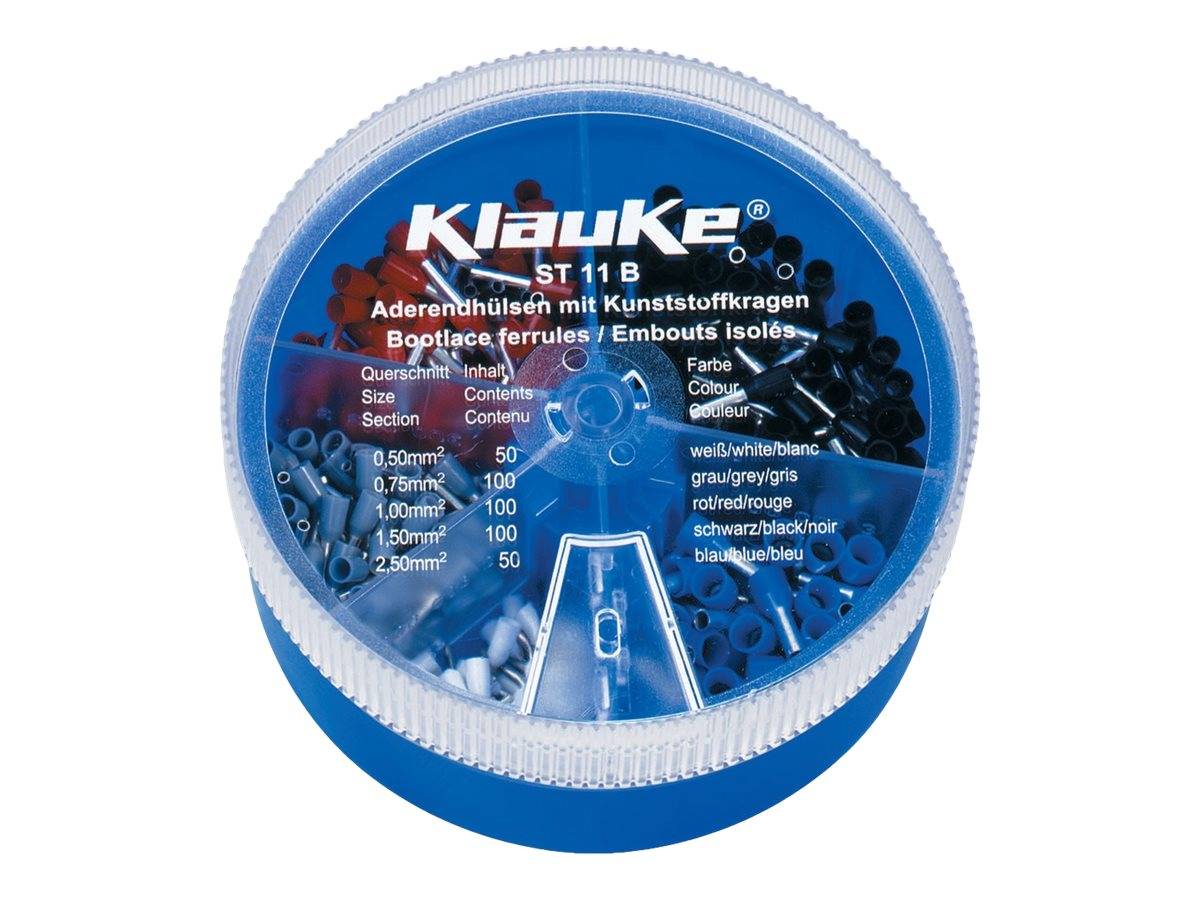 Klauke ST 11 B - Kabelendhülsen-Set - Grau, Schwarz