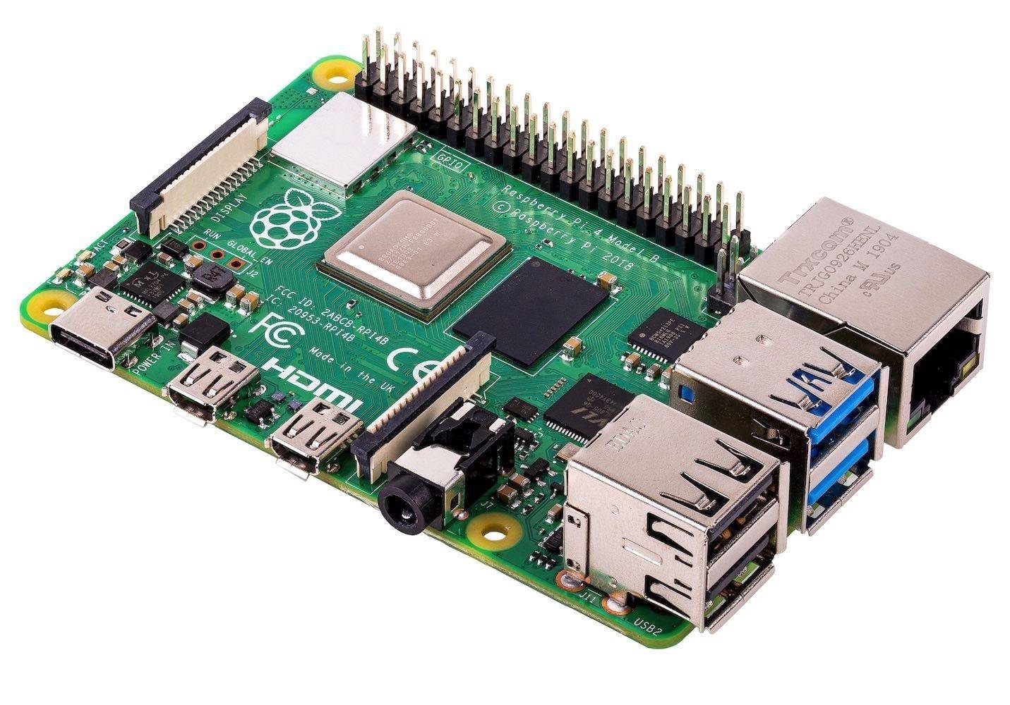 Raspberry Pi 4 Computer Modell B, 4GB RAM, Full Armor Kit