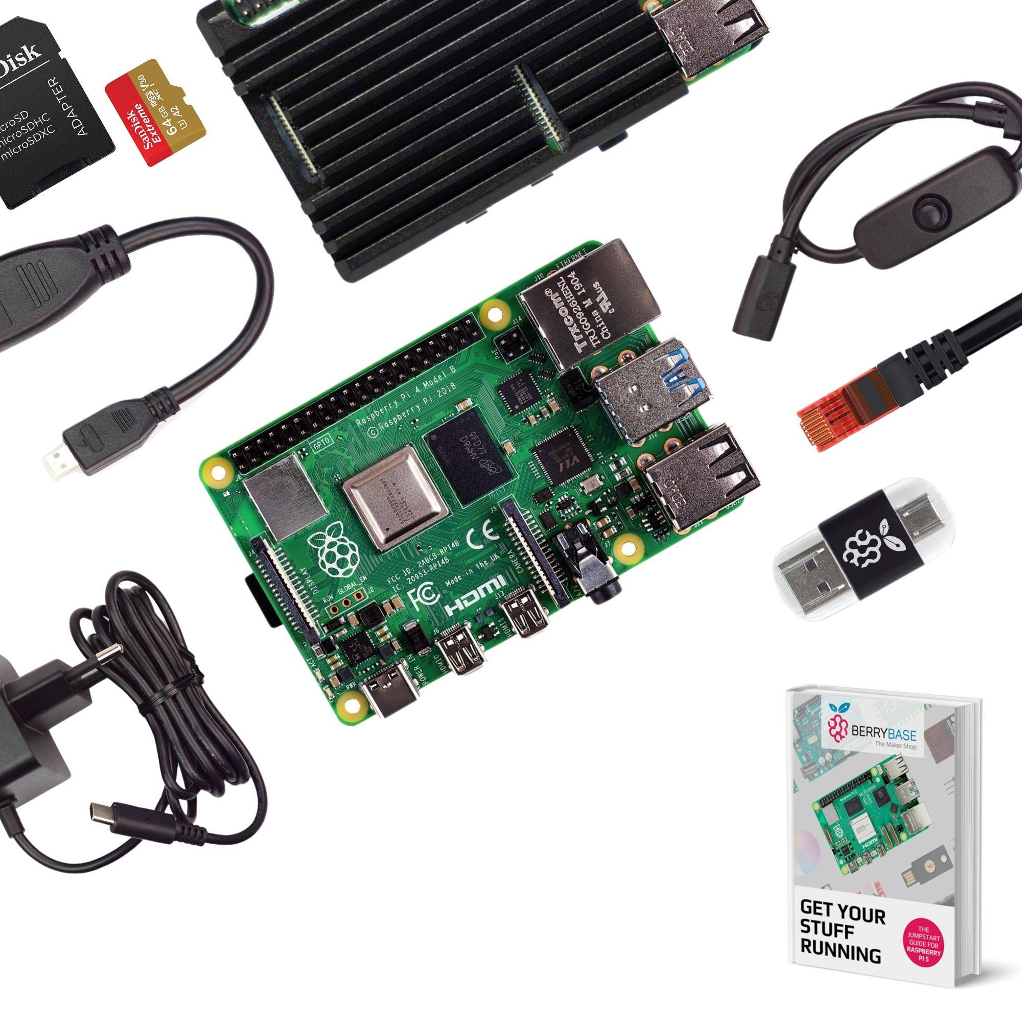 Raspberry Pi 4B, 4GB Advanced Kit