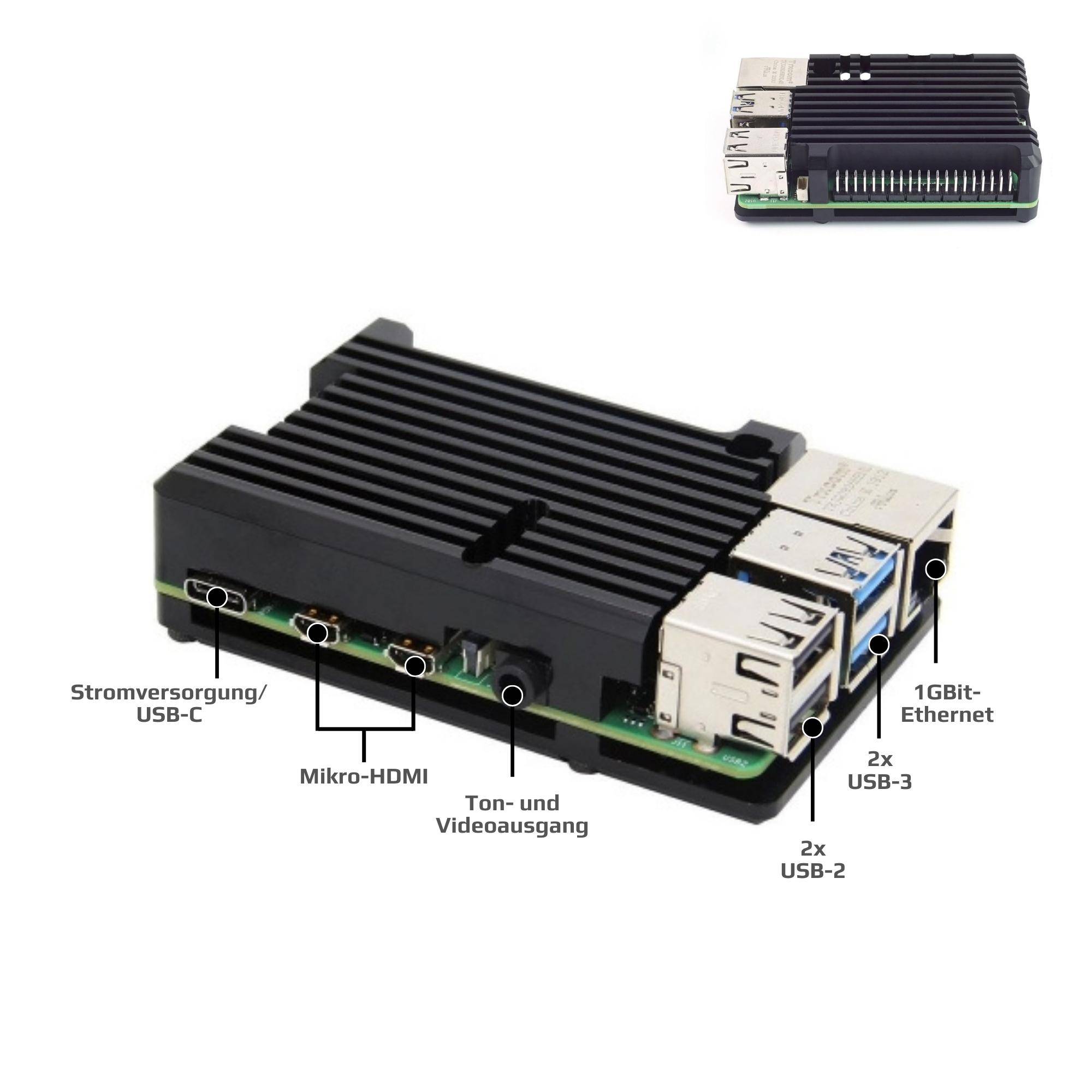 Raspberry Pi 4B, 4GB Advanced Kit