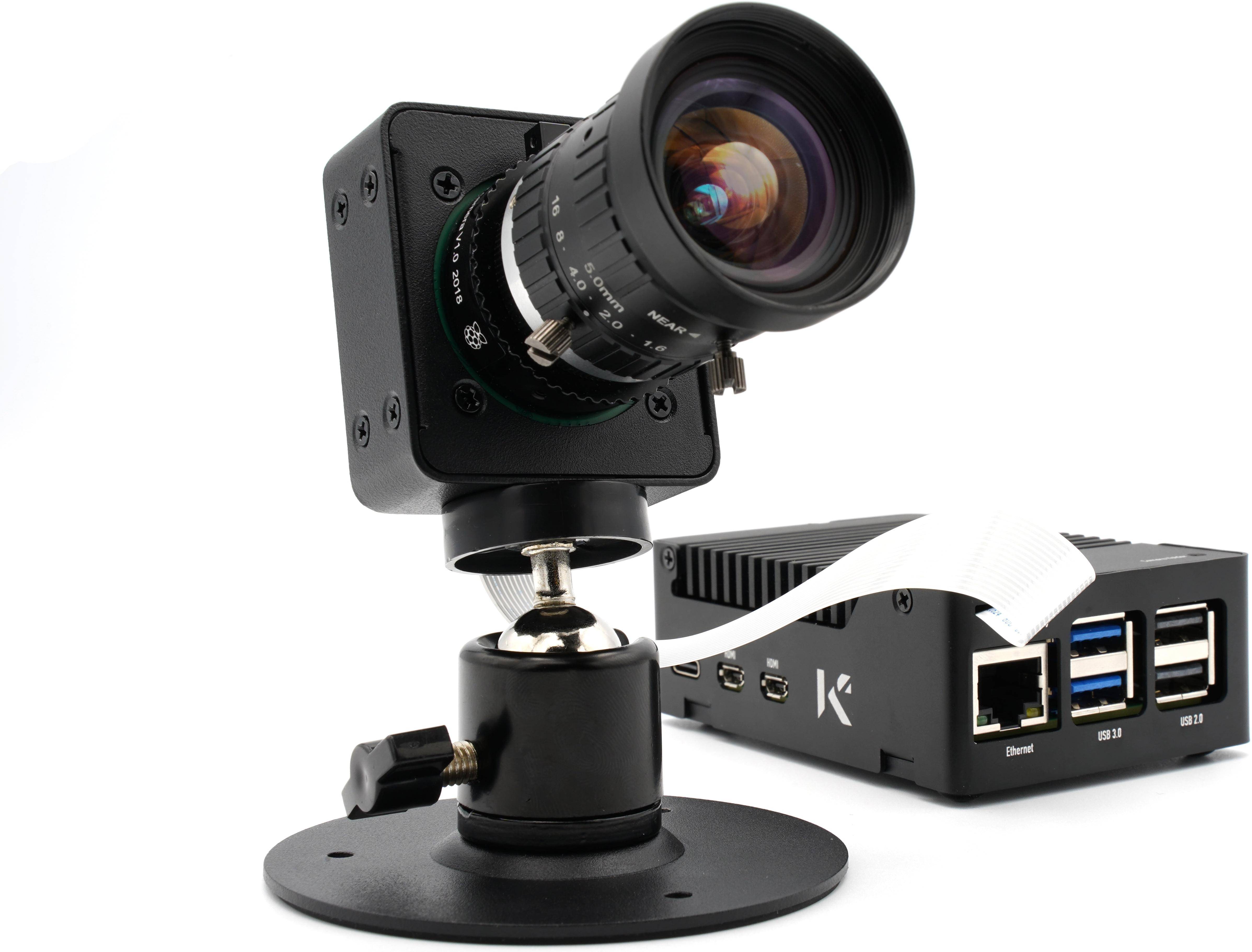 KKSB SBC Kameragehäuse mit 360-Grad-Drehhalter, Stahl / Aluminium, schwarz