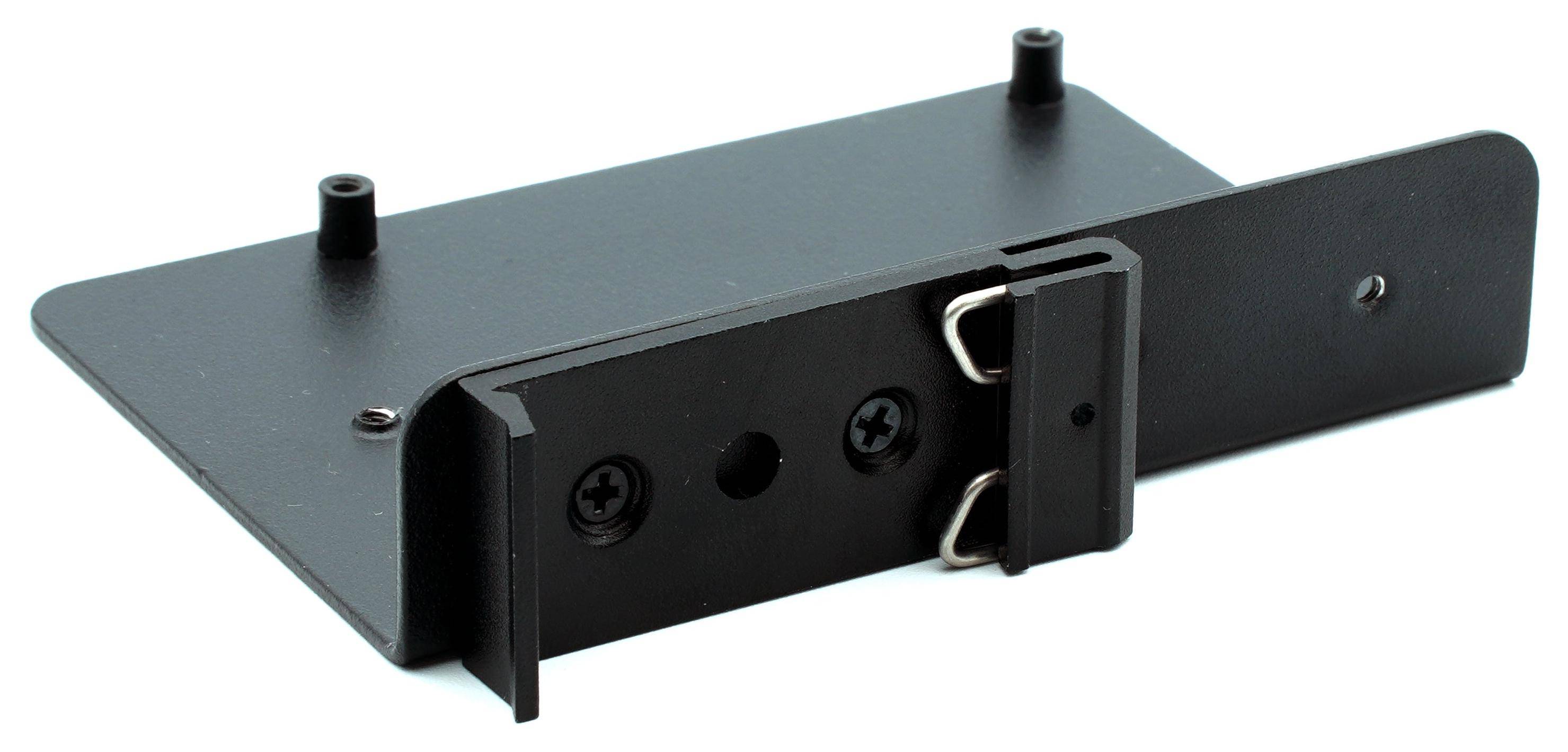 KKSB DIN-Schienenhalterung für Raspberry Pi SBCs, pulverbeschichteter Stahl, schwarz
