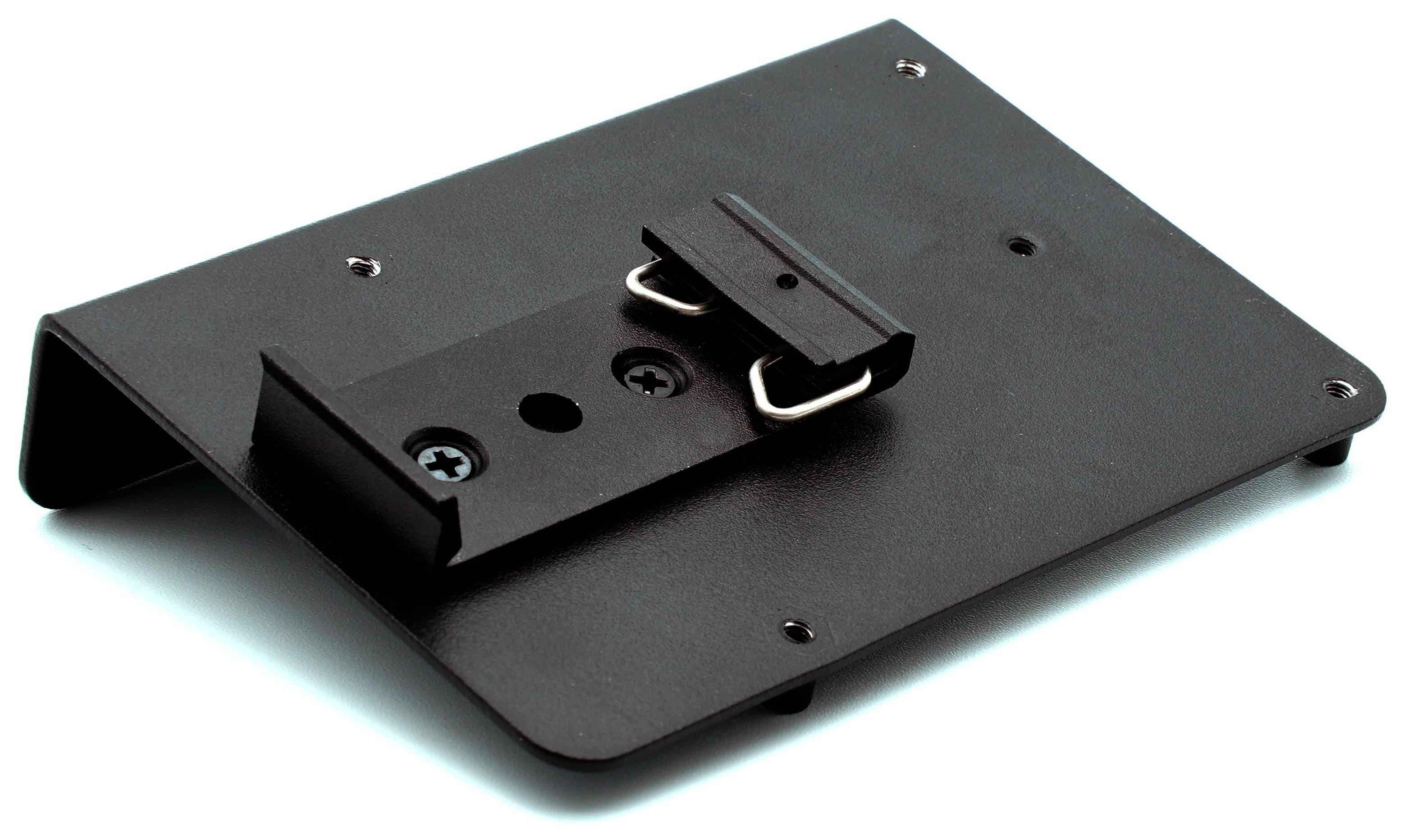 KKSB DIN-Schienenhalterung für Raspberry Pi SBCs, pulverbeschichteter Stahl, schwarz