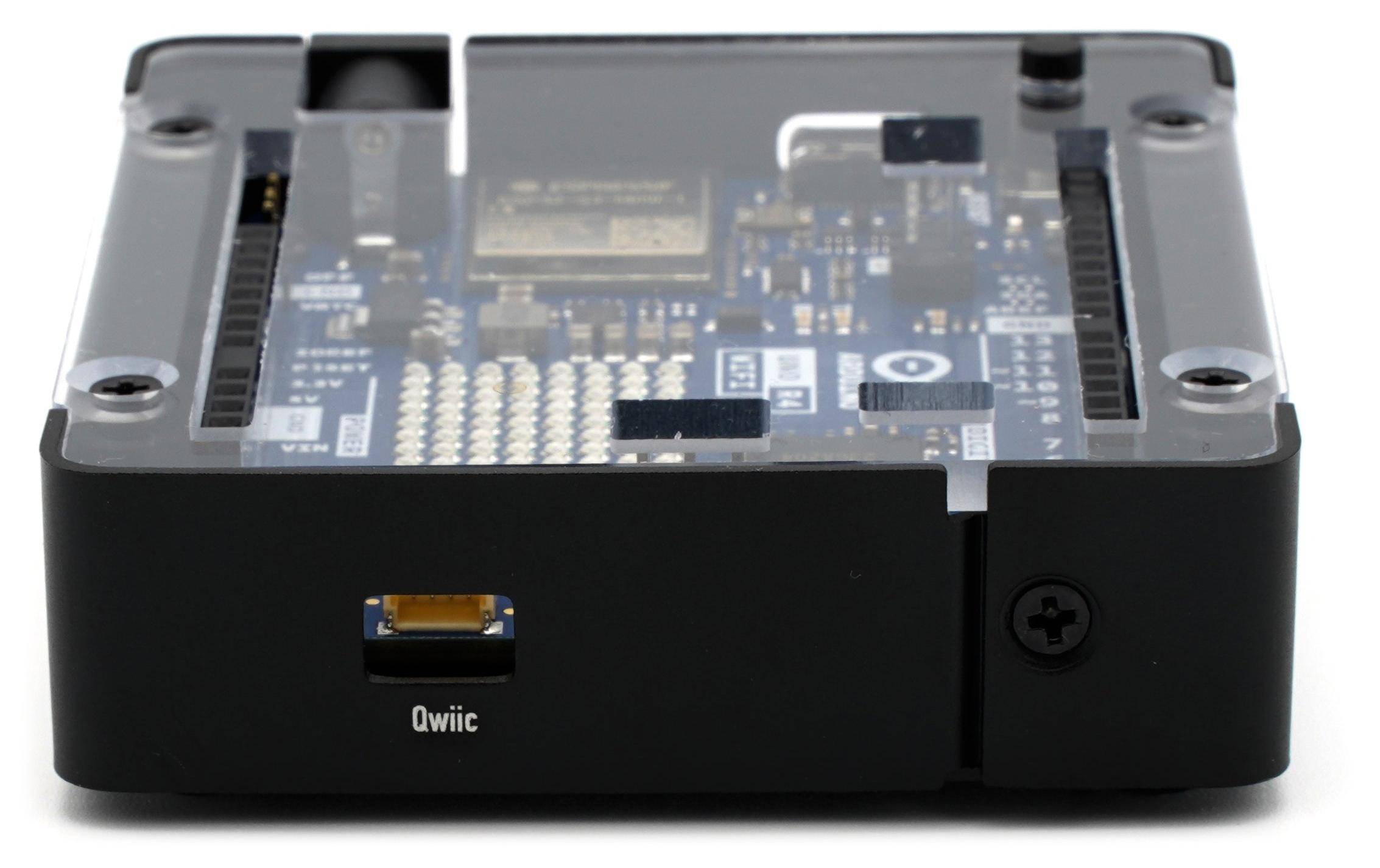 KKSB Gehäuse für Arduino UNO R4 Minima & UNO R4 WiFi, Aluminium/Stahl/Polycarbonat, schwarz