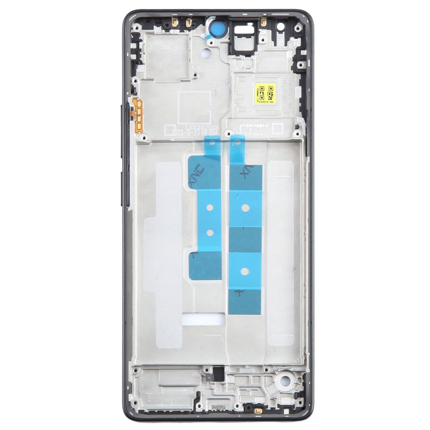 Für Xiaomi Poco M6 Pro 4G / Redmi Note 13 Pro 4G Display Rahmen Frame Bezel Plate Ersatzteil Reparatur Schwarz