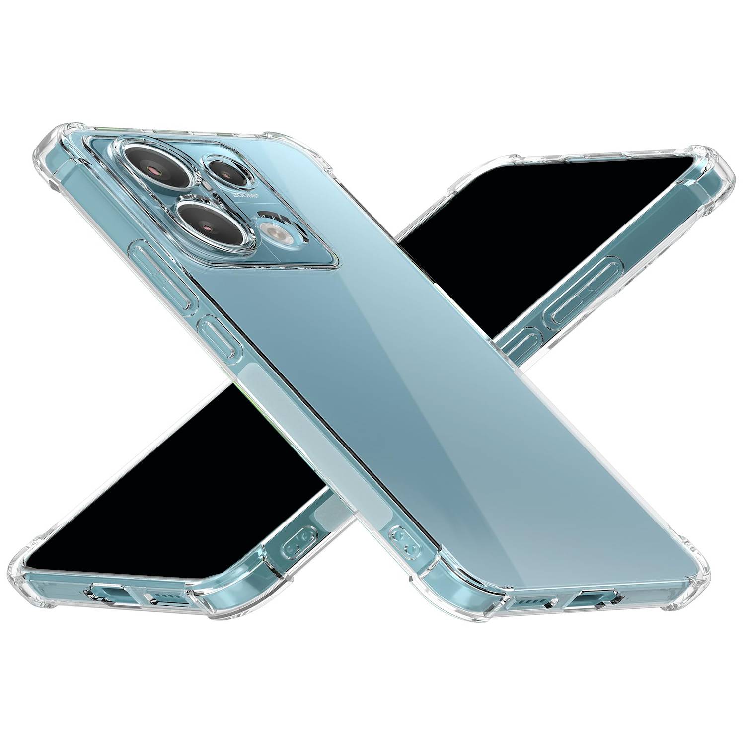 Für Xiaomi Poco M6 Pro 4G Redmi Note 13 Pro 4G Schock TPU Schutz Hülle