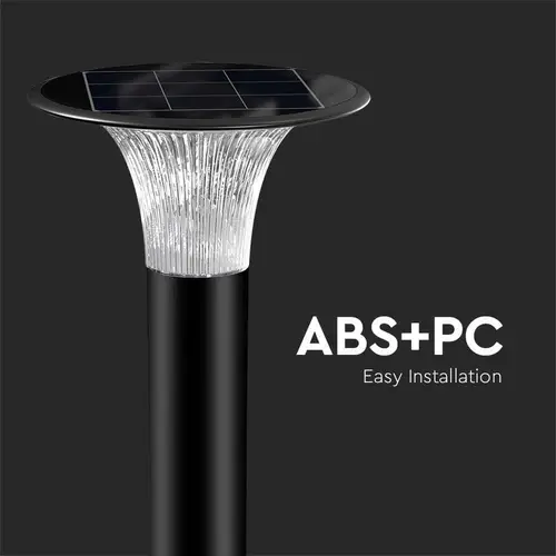 V-TAC Solar LED-Wegeleuchte VT-413, 15 W, 6000 K + 4000 K, schwarz V-TAC Solar LED-Wegeleuchte VT-413, 15 W, 6000 K + 4000 K, schwarz