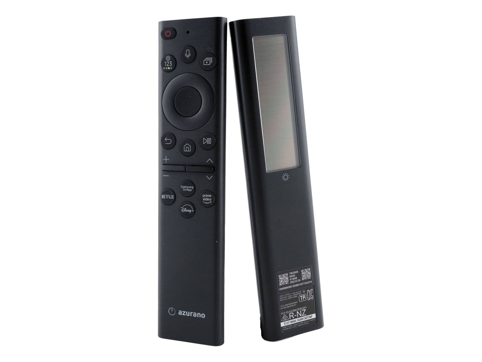 azurano Ersatz für Samsung Fernbedienung BN59-01385B, BN5901385B, TM2280E - USB-C, Eco Solar & Sprachfunktion