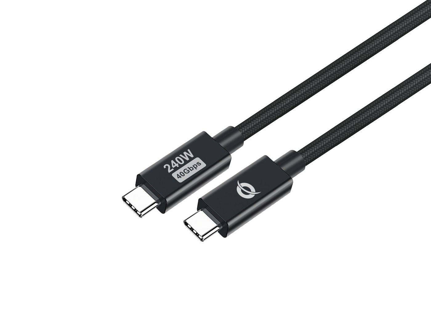 Conceptronic Kabel USB-C 4.0 -> C St/St 1.20m 5A 40Gbps sw - Kabel - Digital/Dat