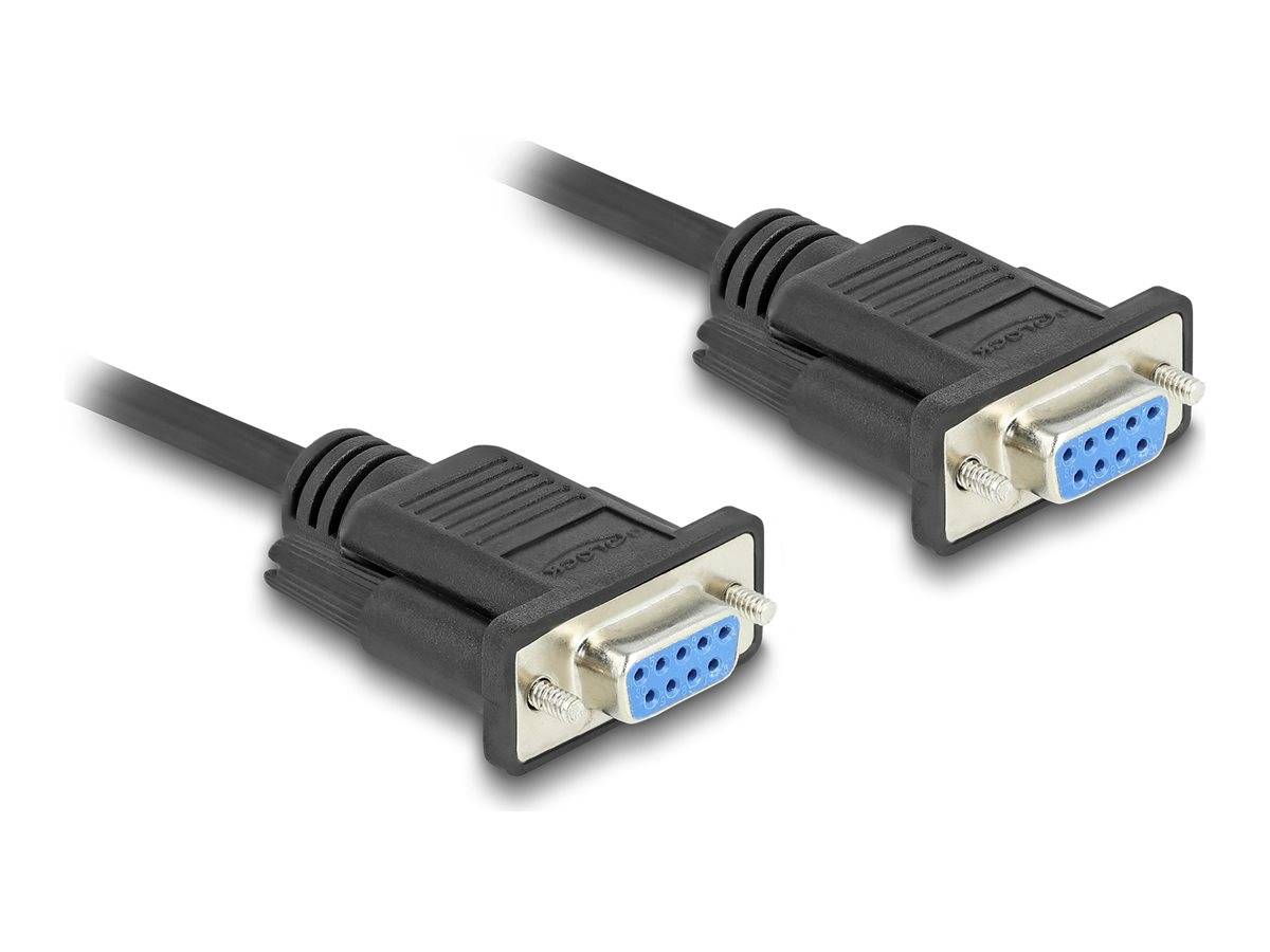 DELOCK Kabel Seriell D-Sub9 3m Bu/Bu mit schmalem St-Gehäuse