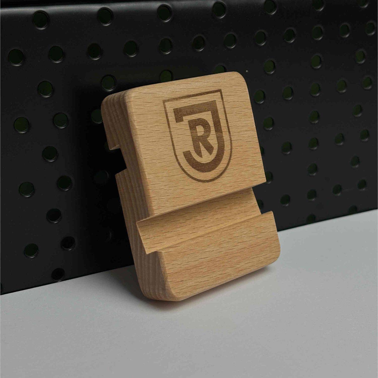 SSV Jahn Regensburg Smartphone Dock Halterung aus Holz