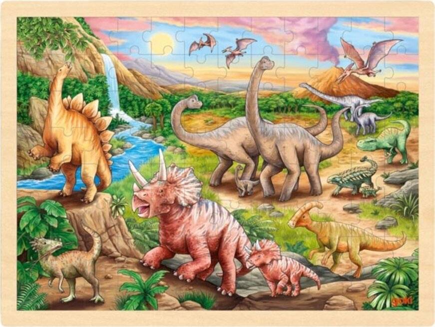 Gollnest & Kiesel Einlegepuzzle Dinosaurierwanderung
