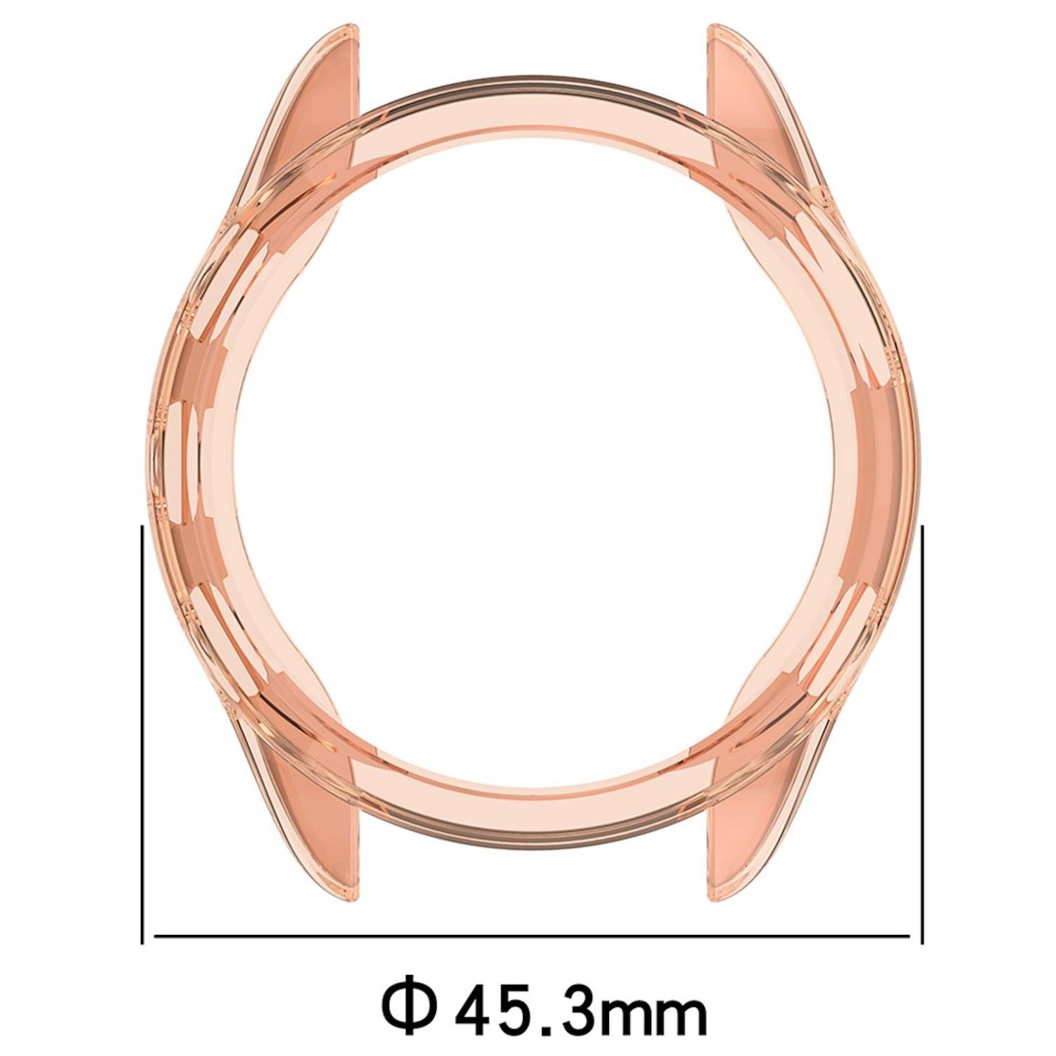 Für Garmin Forerunner 165 / 165 Music Schutz TPU Watch Gehäuse Pink