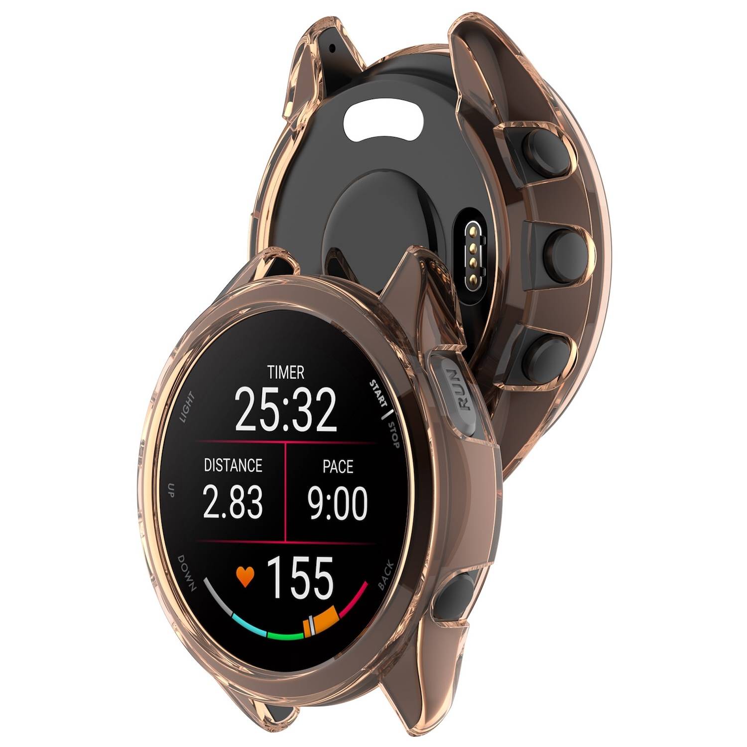 Für Garmin Forerunner 165 / 165 Music Schutz TPU Watch Gehäuse Pink