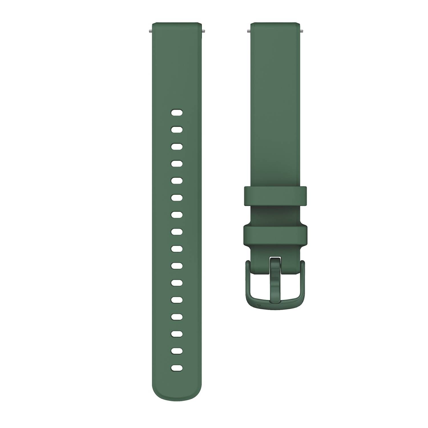 Für Garmin Lily 2 hochwertiges Silikon Armband Watch Ersatz Arm Band Dunkelgrün