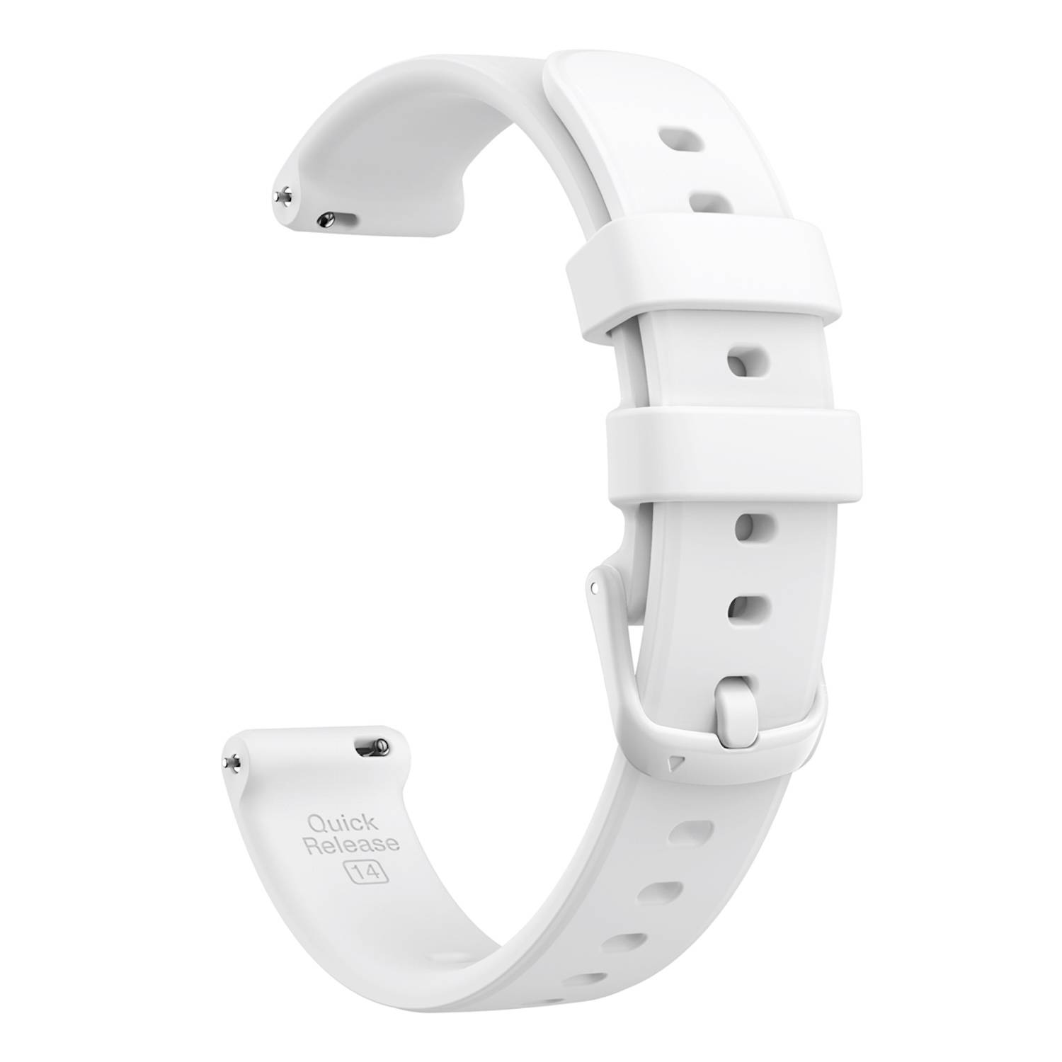 Für Garmin Lily 2 hochwertiges Silikon Armband Watch Ersatz Arm Band Weiß