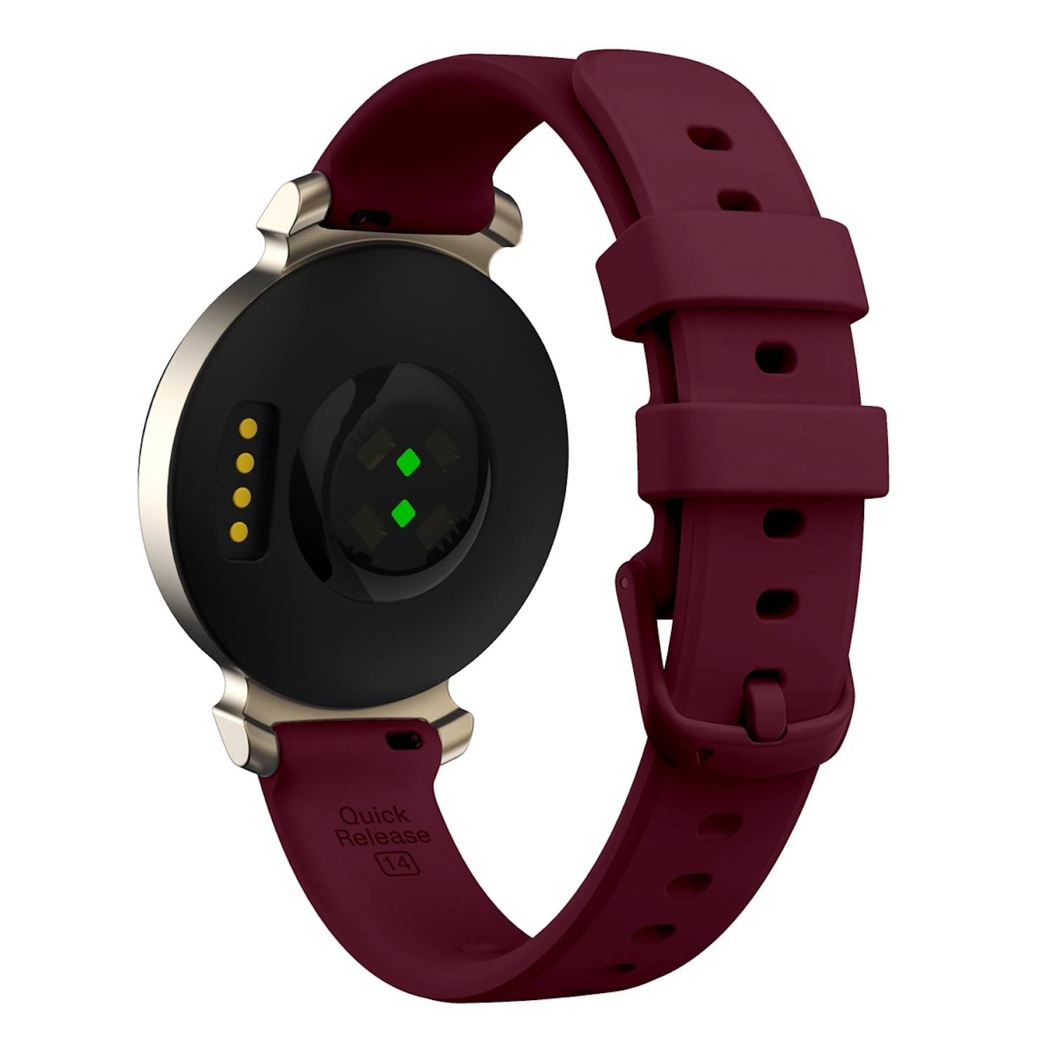 Für Garmin Lily 2 hochwertiges Silikon Armband Watch Ersatz Arm Band Weinrot