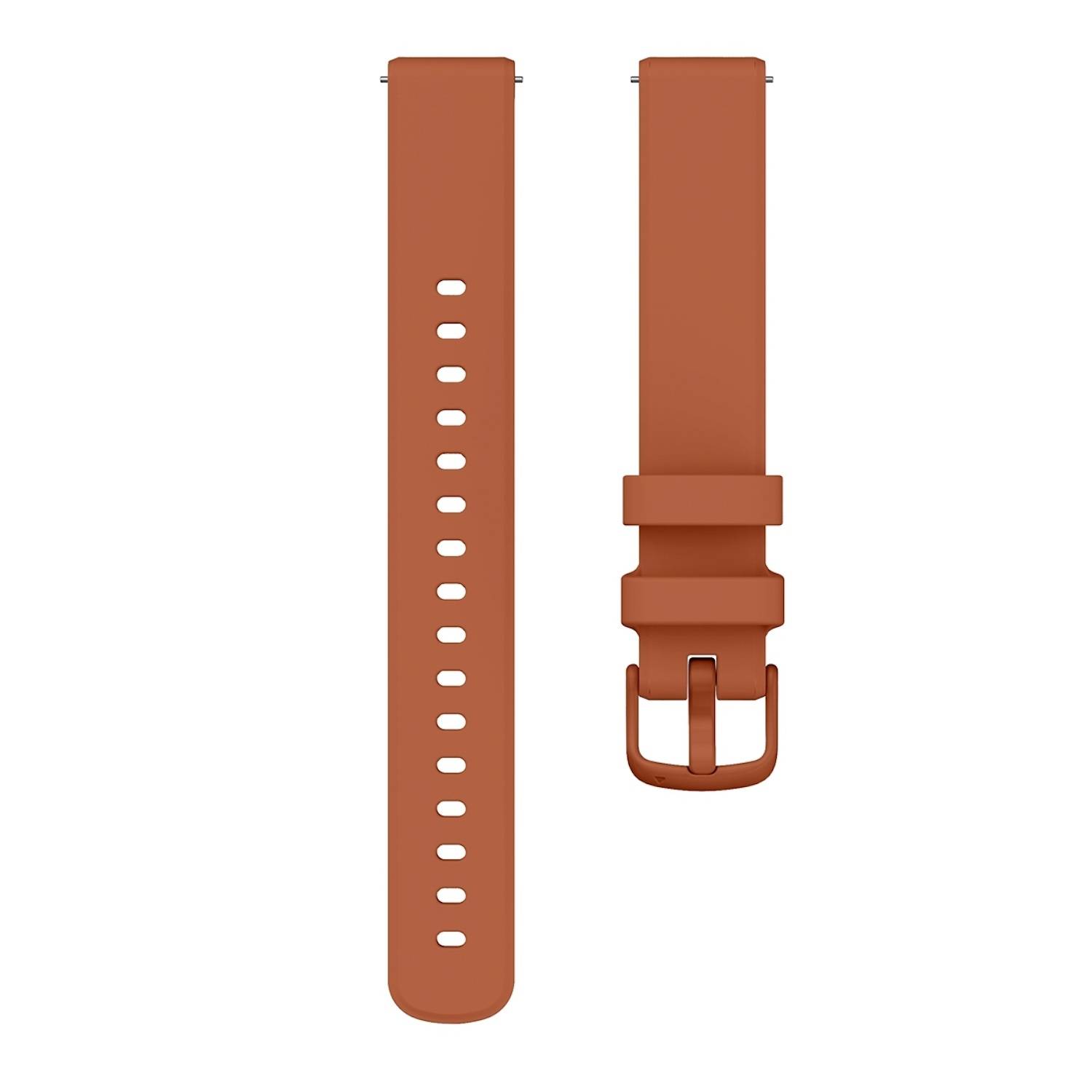 Für Garmin Lily 2 hochwertiges Silikon Armband Watch Ersatz Arm Band Braun
