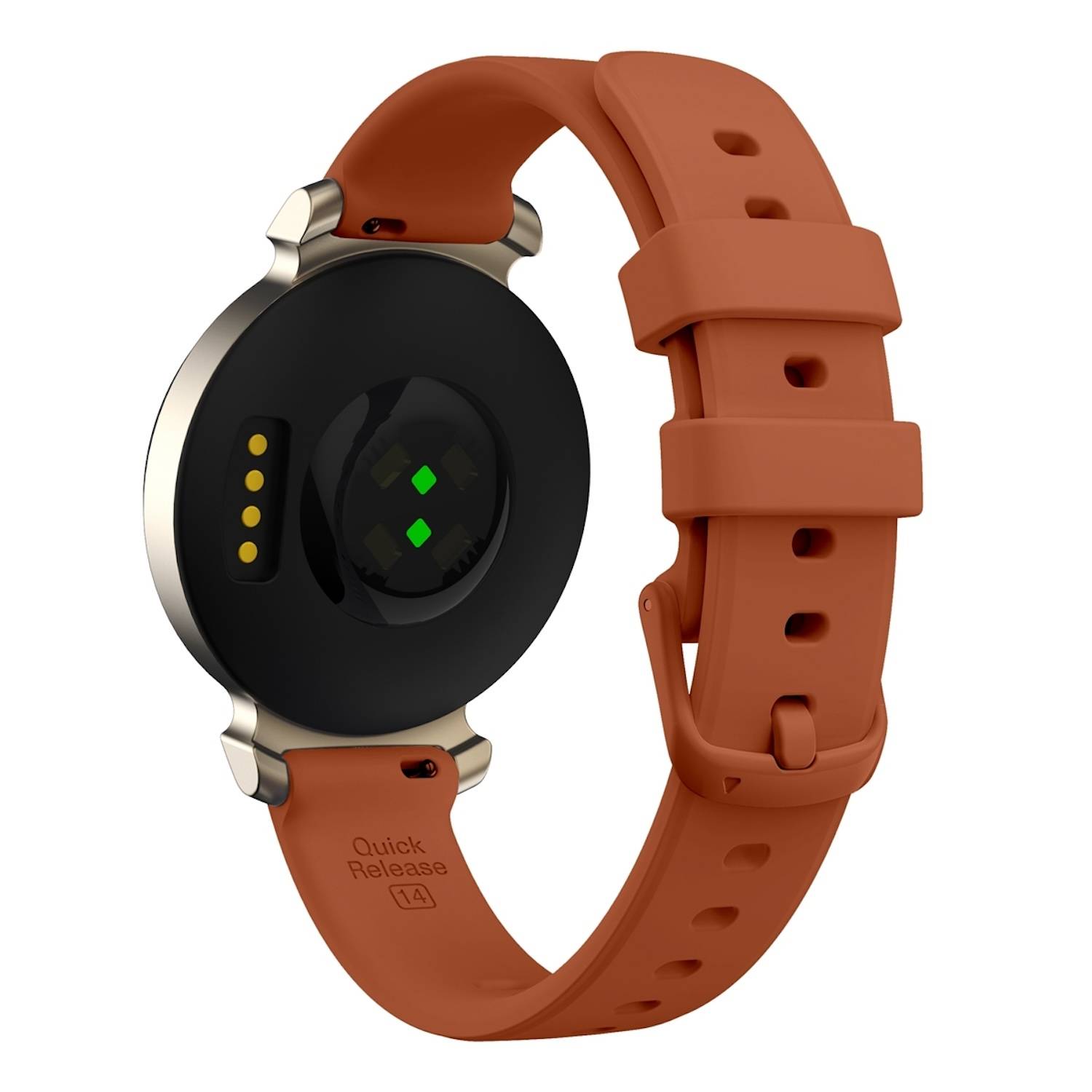 Für Garmin Lily 2 hochwertiges Silikon Armband Watch Ersatz Arm Band Braun