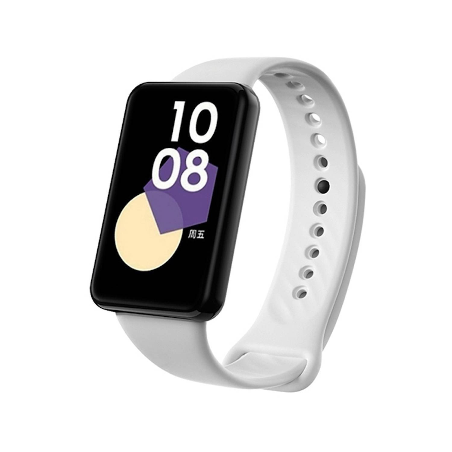 Für Honor Band 9 hochwertiges TPU mit schwarzer Schnalle Watch Ersatz Arm Band Weiß