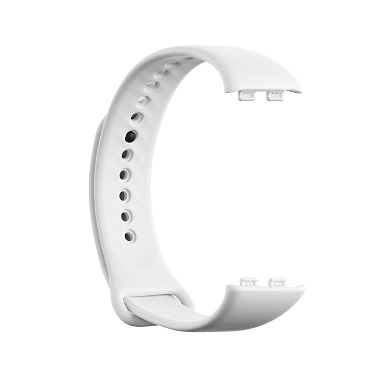 Für Honor Band 9 hochwertiges TPU mit schwarzer Schnalle Watch Ersatz Arm Band Weiß