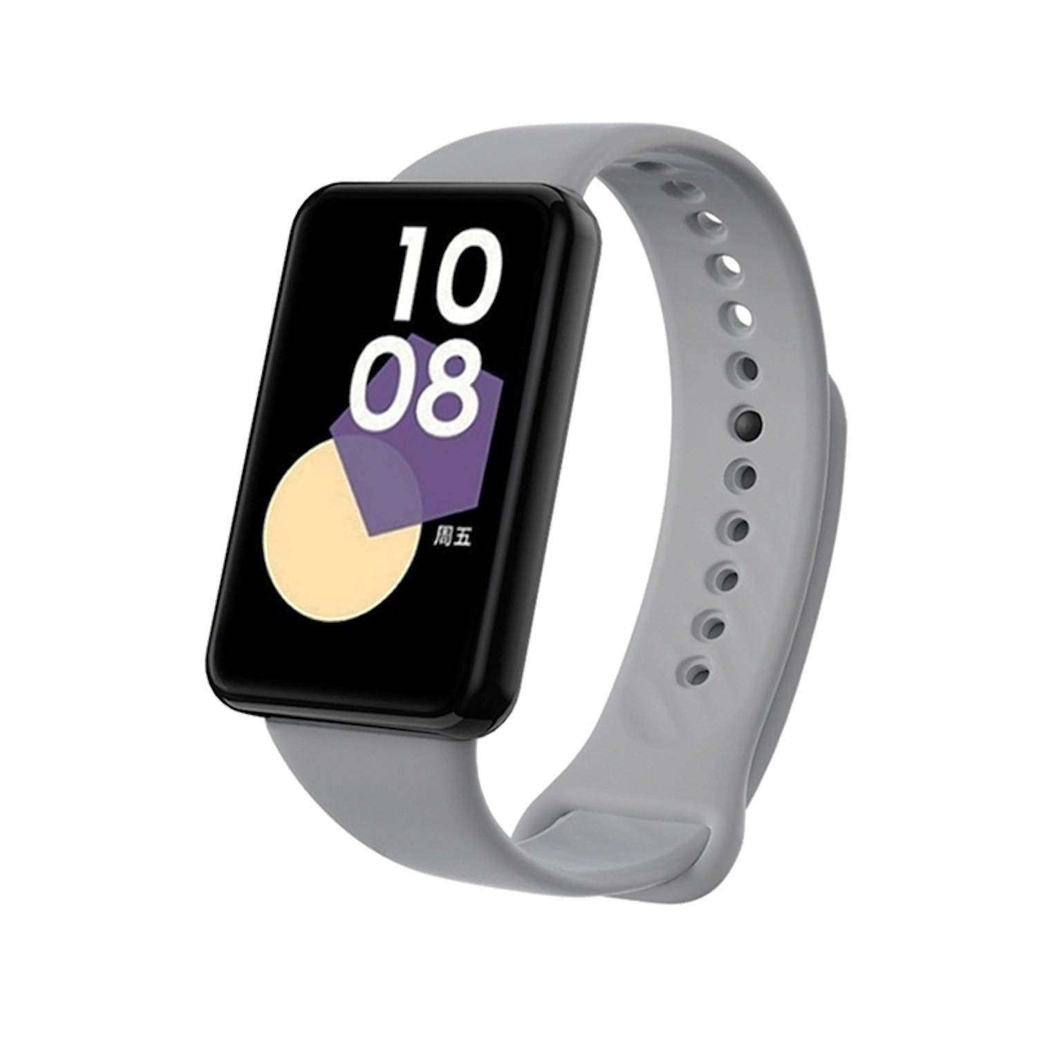 Für Honor Band 9 hochwertiges TPU mit schwarzer Schnalle Watch Ersatz Arm Band Grau