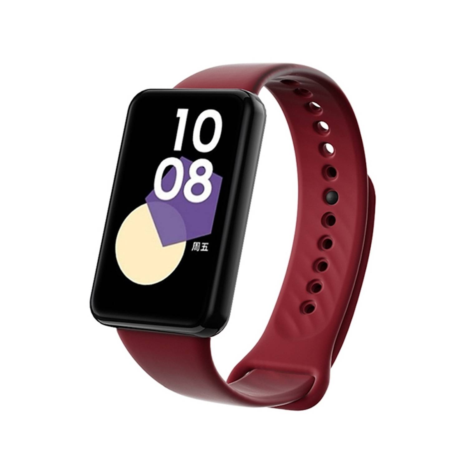 Für Honor Band 9 hochwertiges TPU mit schwarzer Schnalle Watch Ersatz Arm Band Weinrot