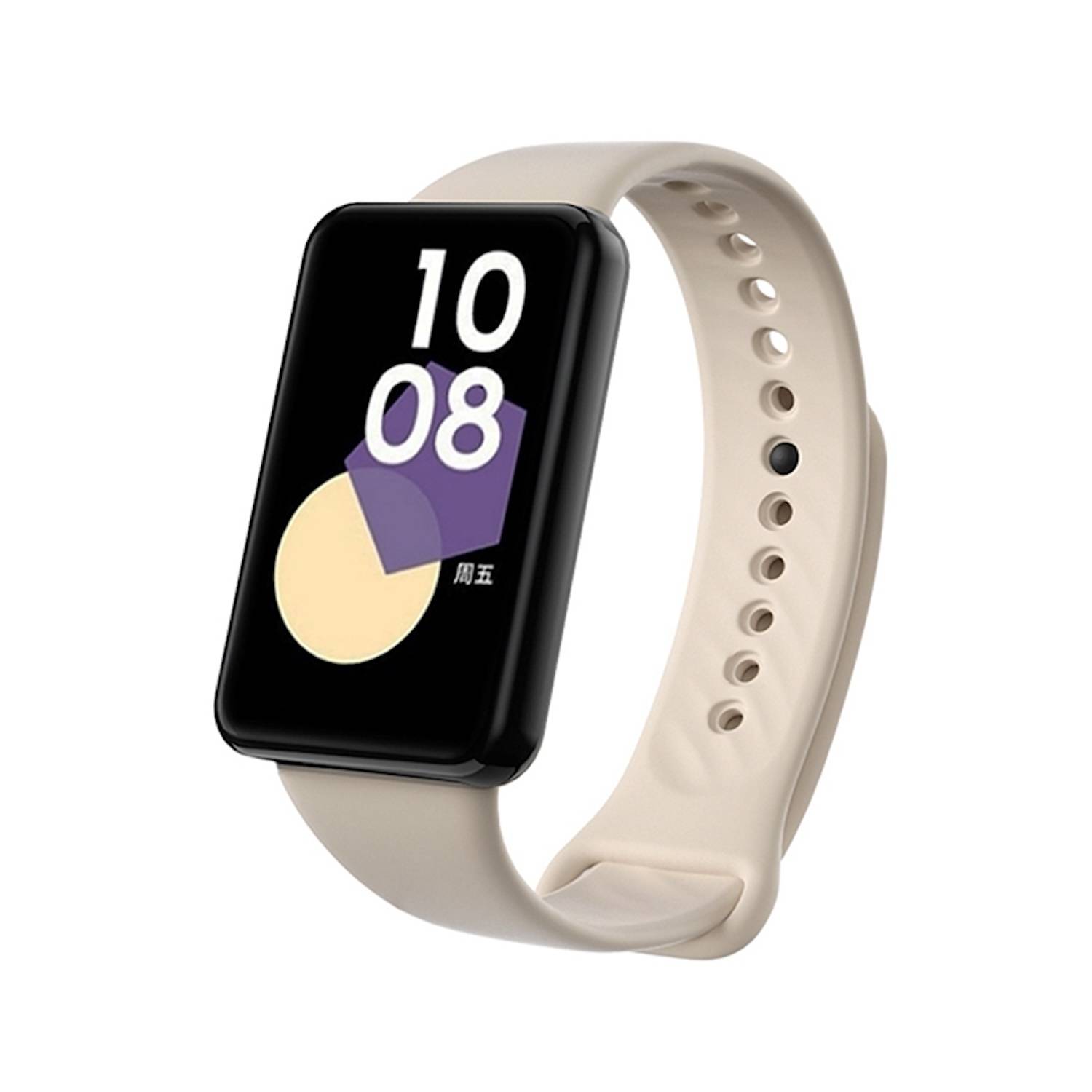 Für Honor Band 9 hochwertiges TPU mit schwarzer Schnalle Watch Ersatz Arm Band Beige