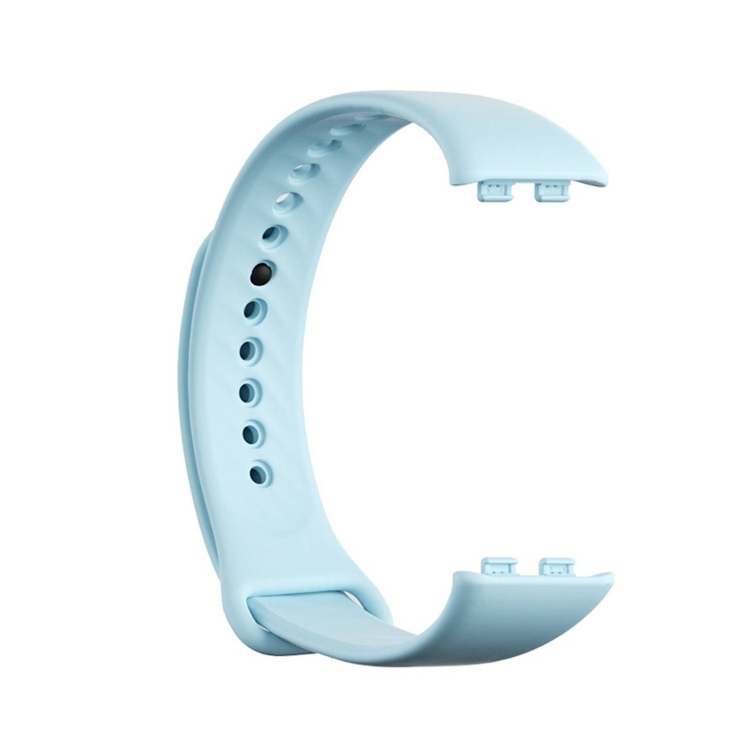 Für Honor Band 9 hochwertiges TPU mit schwarzer Schnalle Watch Ersatz Arm Band Hellblau