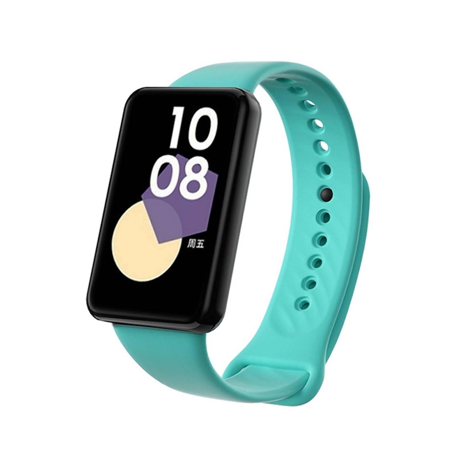Für Honor Band 9 hochwertiges TPU mit schwarzer Schnalle Watch Ersatz Arm Band Türkis