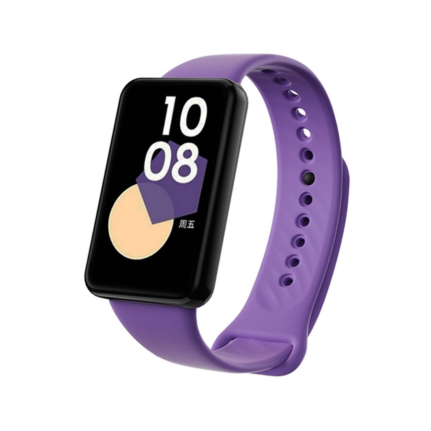 Für Honor Band 9 hochwertiges TPU mit schwarzer Schnalle Watch Ersatz Arm Band Lila