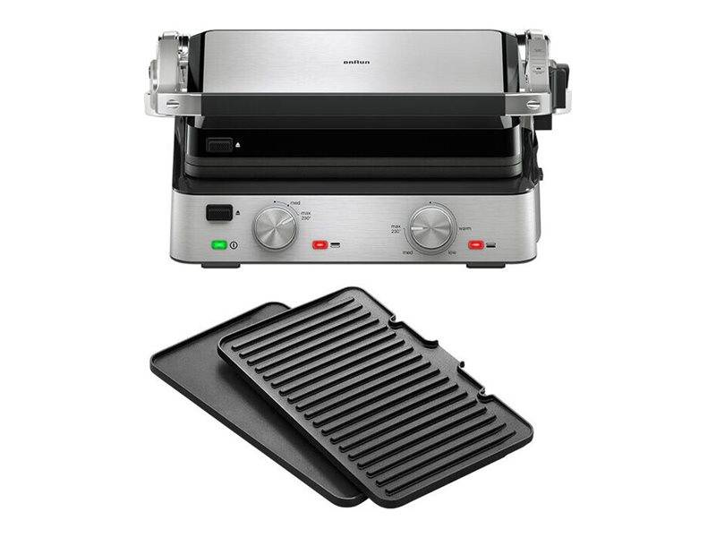 Braun MultiGrill 7 CG 7020 - Grill - elektrisch1334 qcm - Black/Stainless Steel