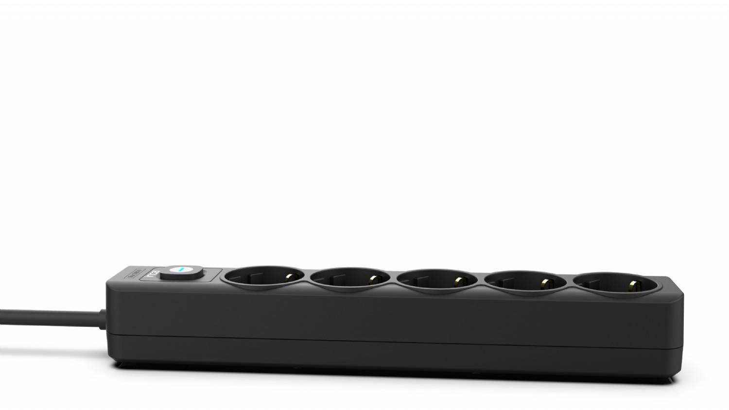 INCA Steckdosenleiste IPW-44SY3 5fach, LED Anz. Black 3,0m Multimedia-Technik Steckdosenleisten