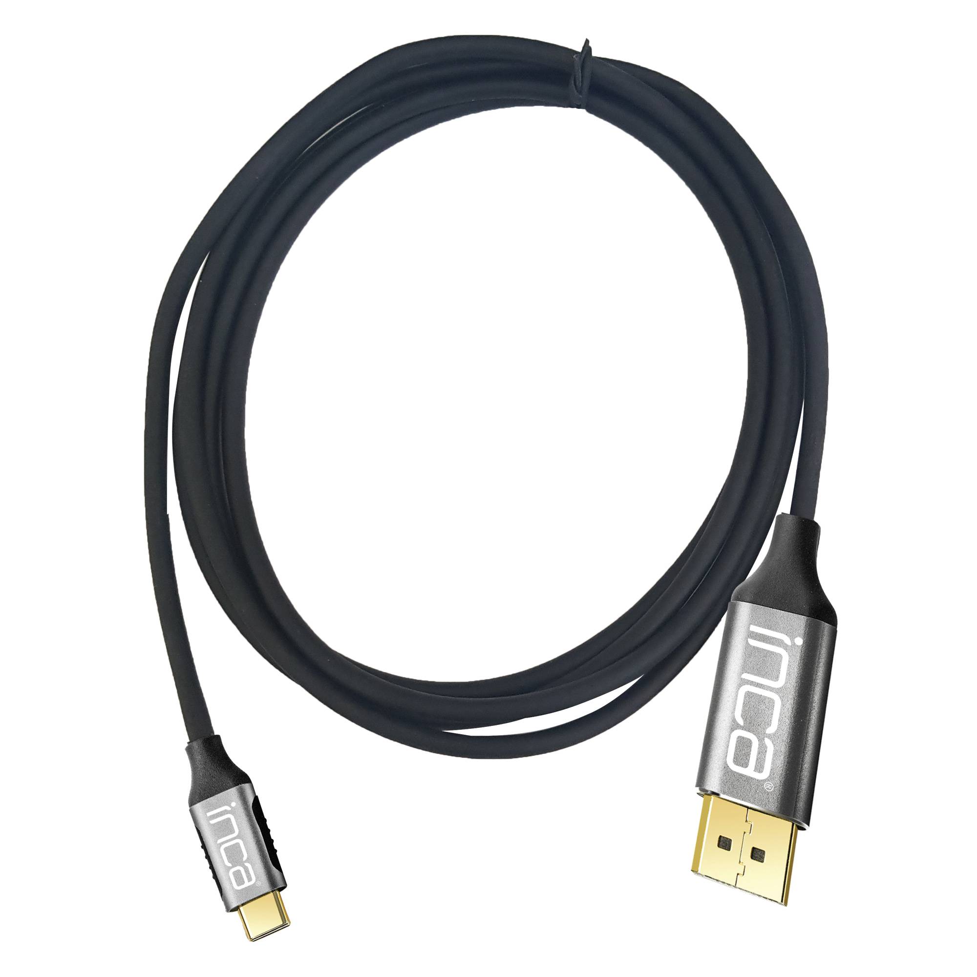INCA USB Kabel ITCD-02TX Typ C > DisplayPort, 4K60Hz, 2m Adapter / Konverter USB