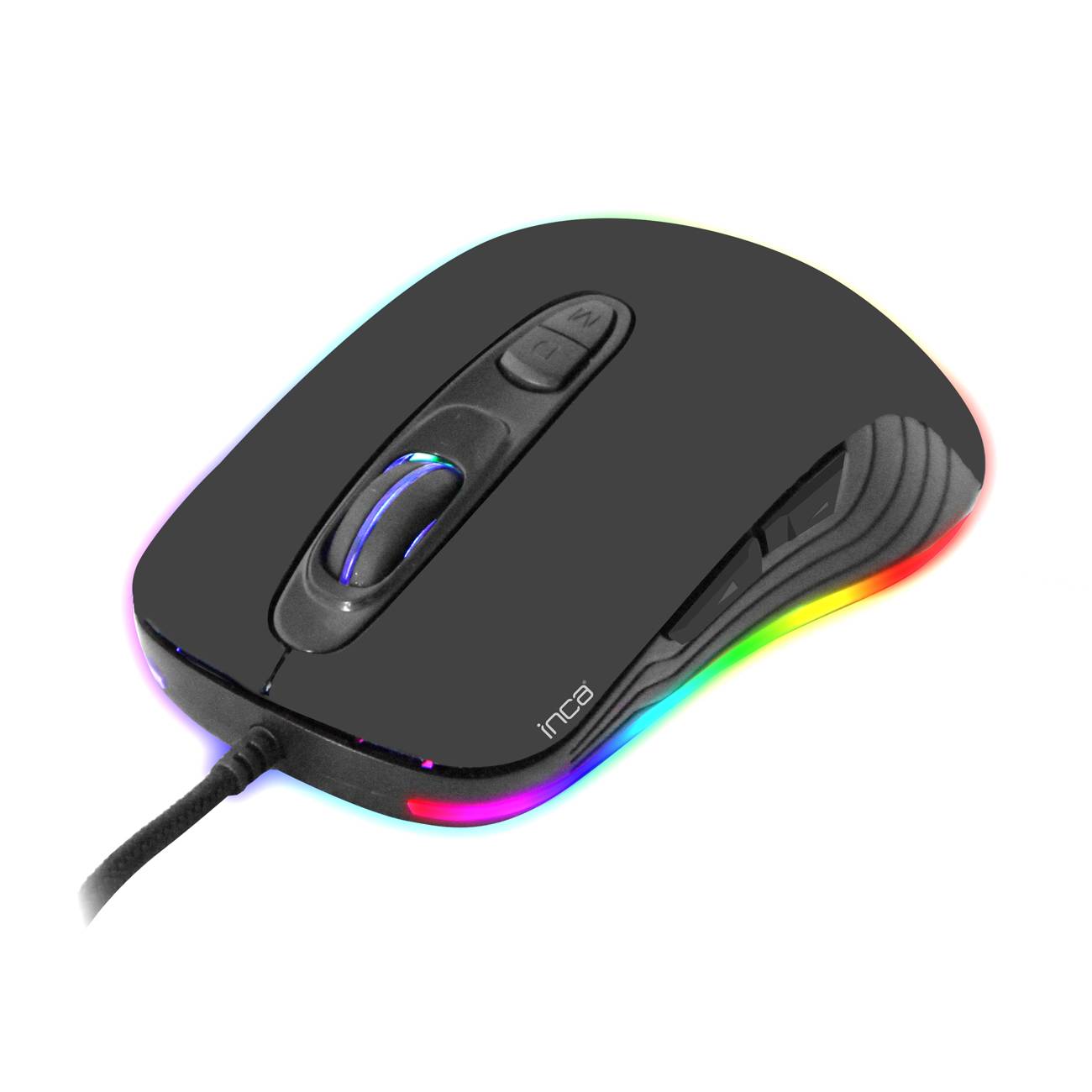 INCA Gaming Maus RGB/ 3200DPI/ 7Tasten/USB 1.56m schwarz retail Eingabe / Ausgabe Mäuse &