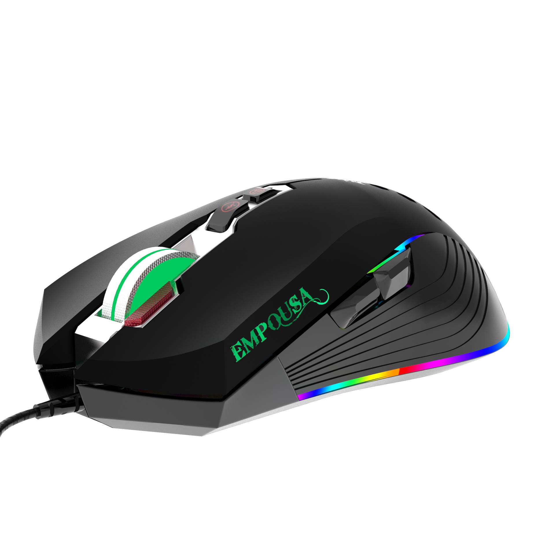 INCA Gaming Maus RGB/ 7200DPI/ 8Tasten/USB 1.50m schwarz retail Eingabe / Ausgabe Mäuse &