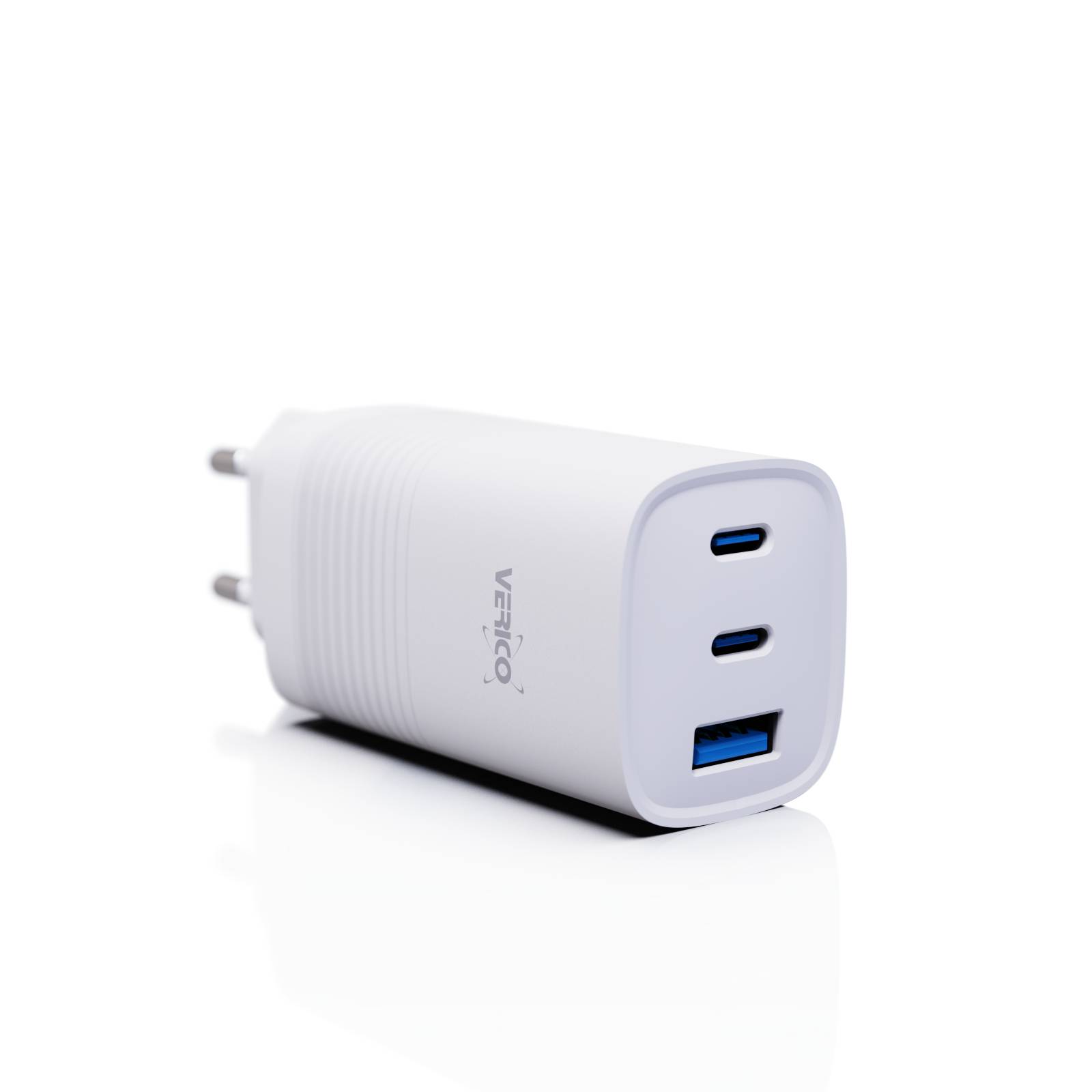 Verico Ladegerät MOJO GaN 65W PD, 3-Port (USB-A & USB-C) WH retail Multimedia-Technik