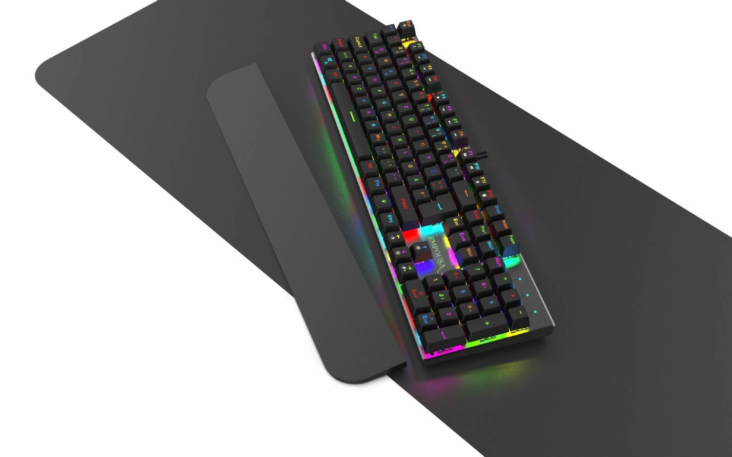 INCA Gaming Tastatur RGB/RedSwitch/USB 1.50m schwarz Eingabe / Ausgabe Mäuse & Tastaturen