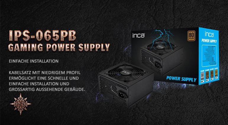 INCA Netzteil IPS-065PB 650W 80+Bronze 1x 120mm Lüfter Multimedia-Technik Netzteile PC