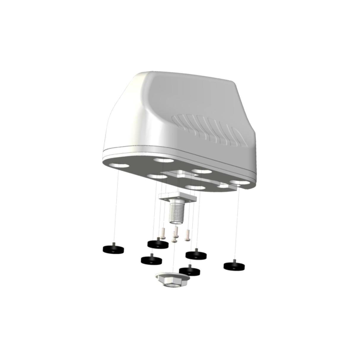 40954 - A-MIMO-0003-V2-15 weiss 5-in-1 Marine-Fahrzeugantenne 2x 5GLTE 410-3800