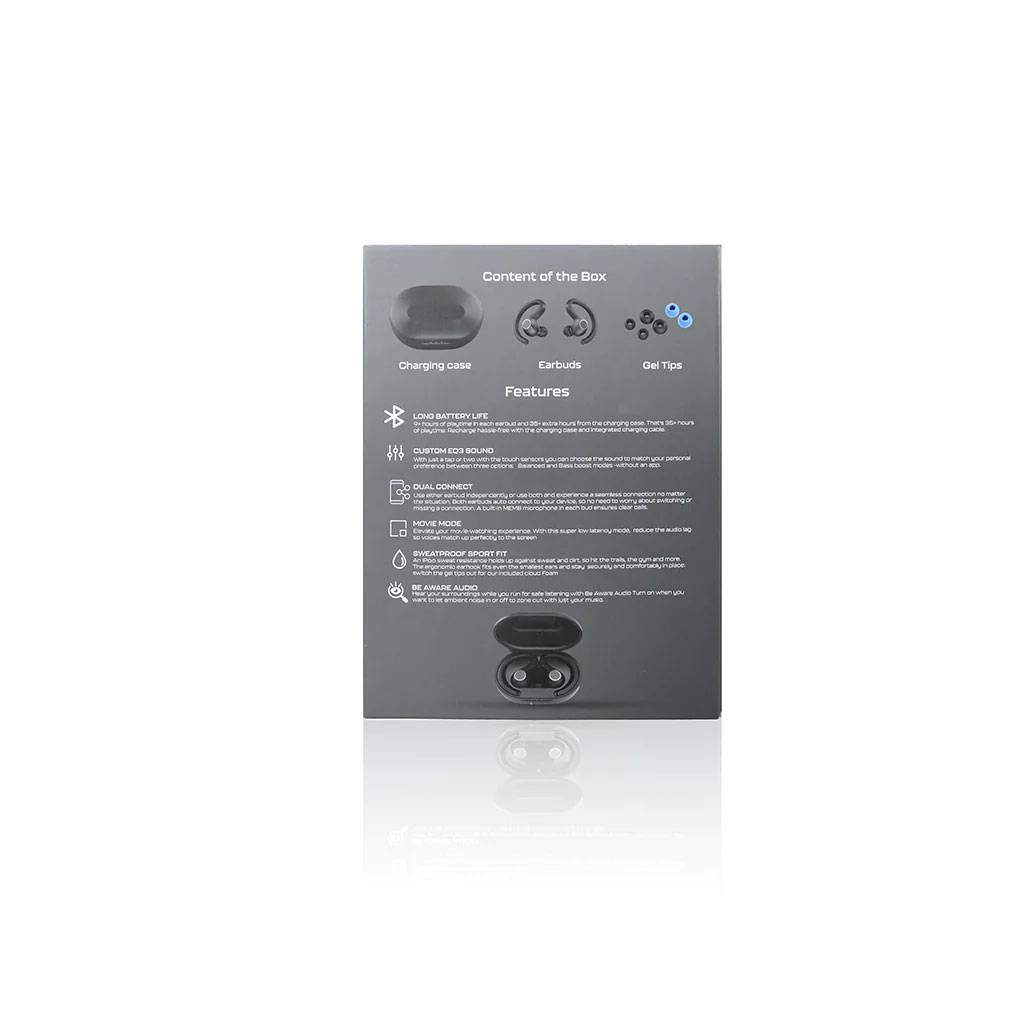 SonidoLab Sensory Pro ANC Wireless Earbuds kabellose Bluetooth In-Ear Kopfhörer, 36h Wiedergabe, 24h mit ANC, Dual