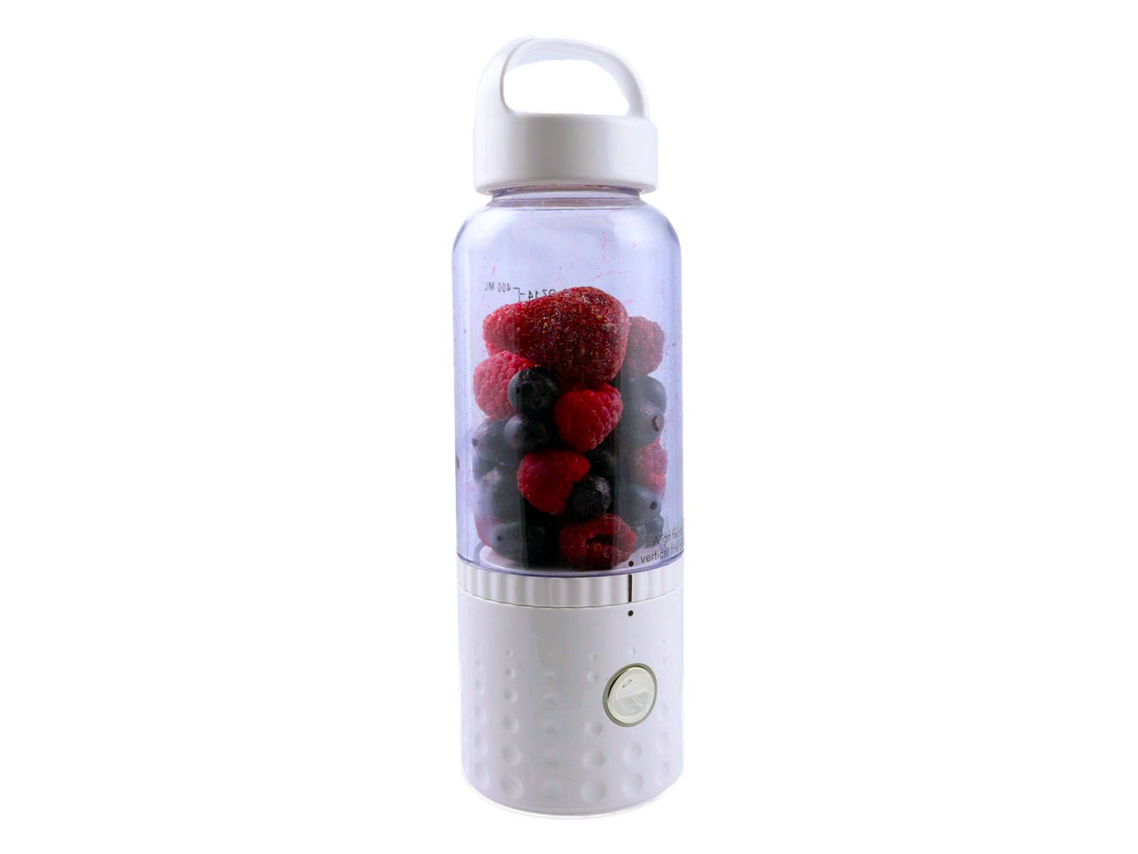 vitaliano tragbarer Smoothie Maker to go, 500ml, wechselbare Flasche, USB, spülmaschinenfest, leichter Mixer für Frische