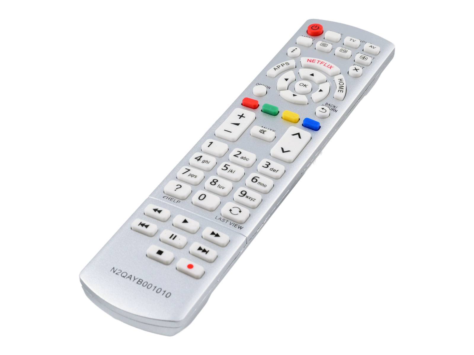 azurano Fernbedienung für PANASONIC N2QAYB001010 - SUB N2QAYB000928, N2QAYB000842